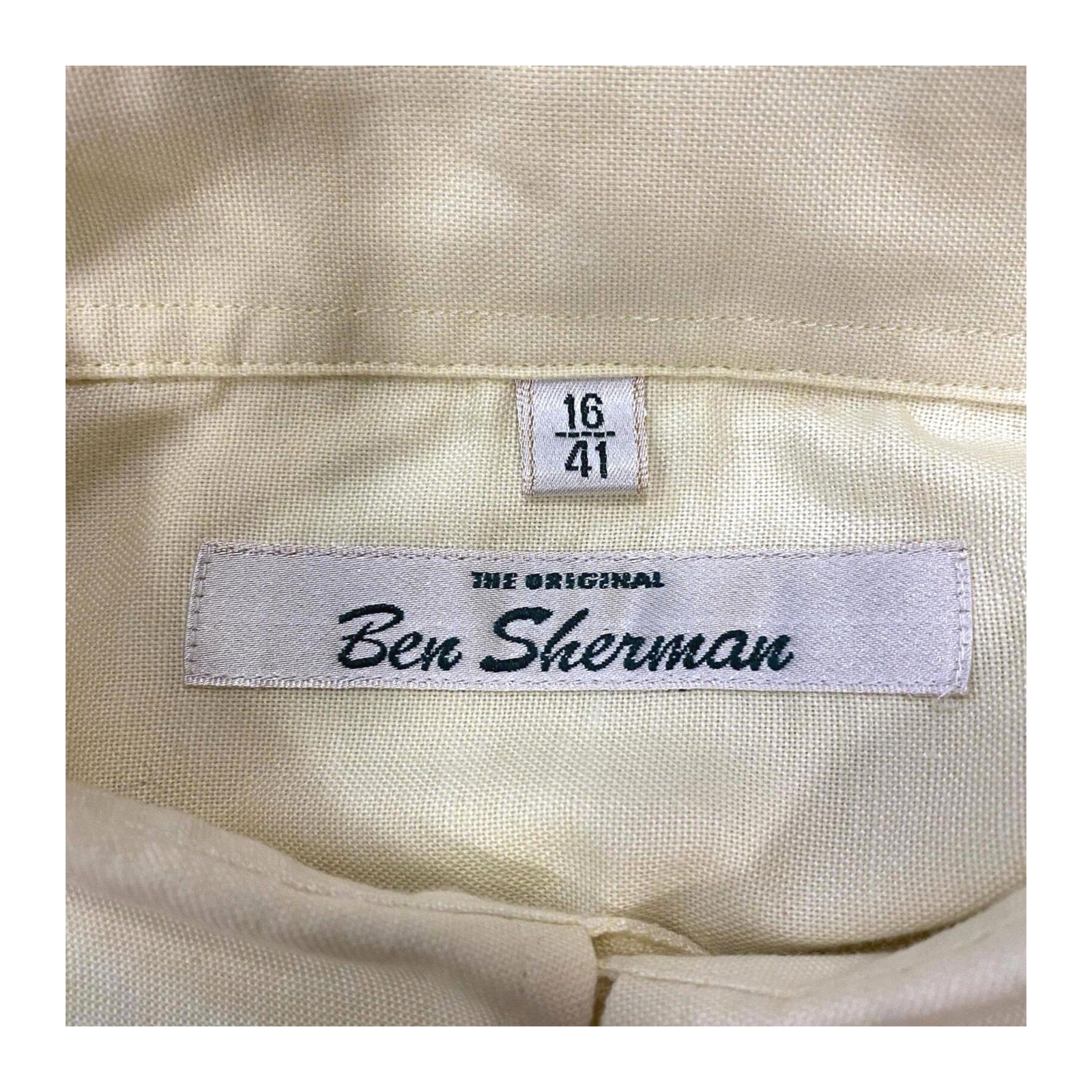 Ben Sherman Classic 90s Button Up Shirt Yellow L