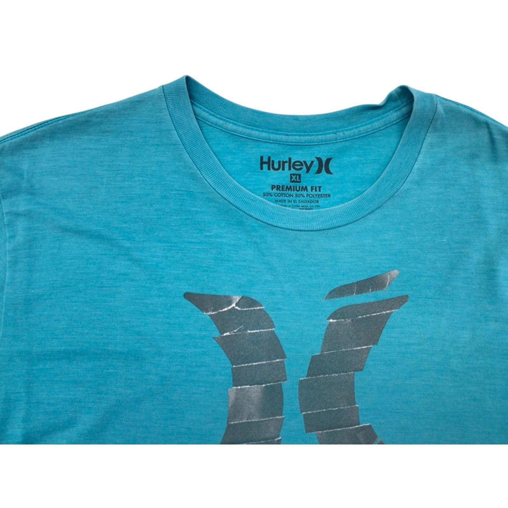 Hurley 00s Surf Short Sleeve T Shirt Blue XL