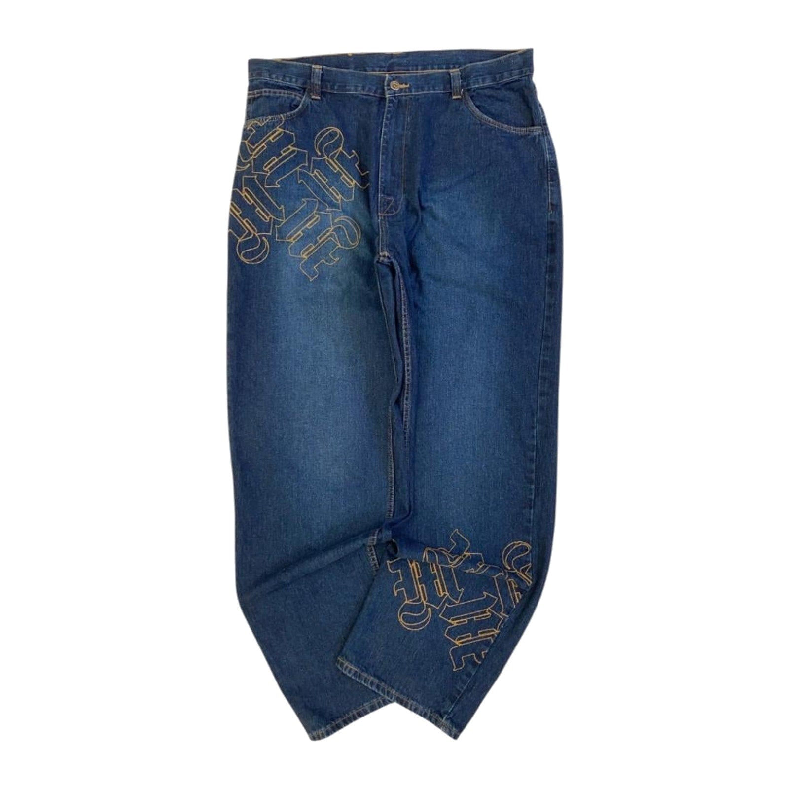 MAKAVELI Hip Hop Baggy Y2K Jeans W40 L34