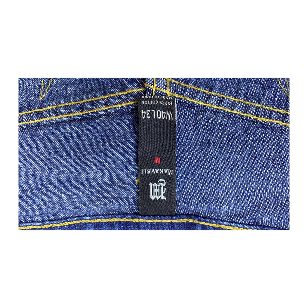 MAKAVELI Hip Hop Baggy Y2K Jeans W40 L34