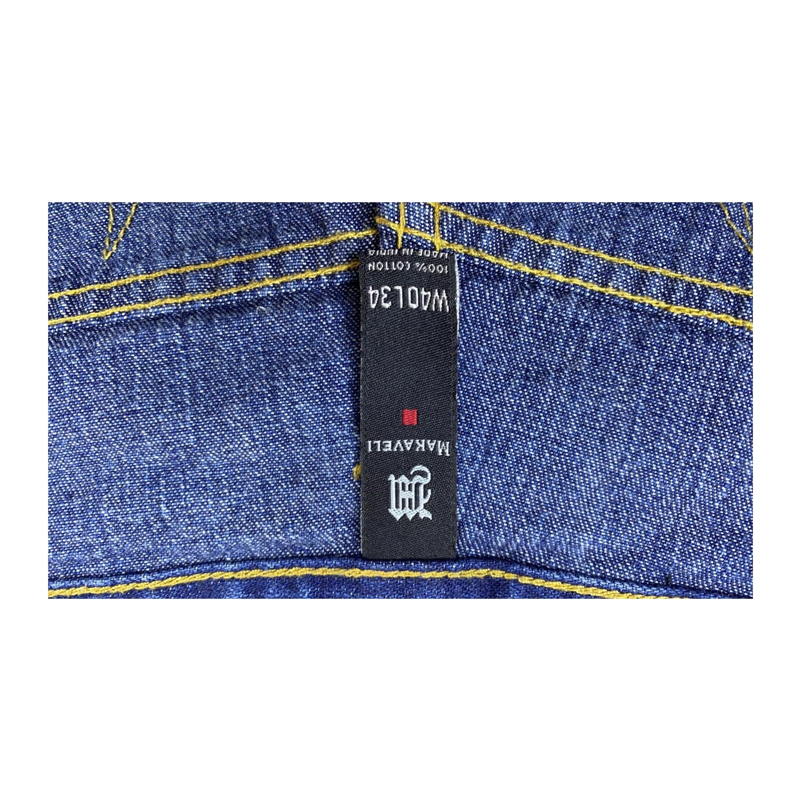 MAKAVELI Hip Hop Baggy Y2K Jeans W40 L34