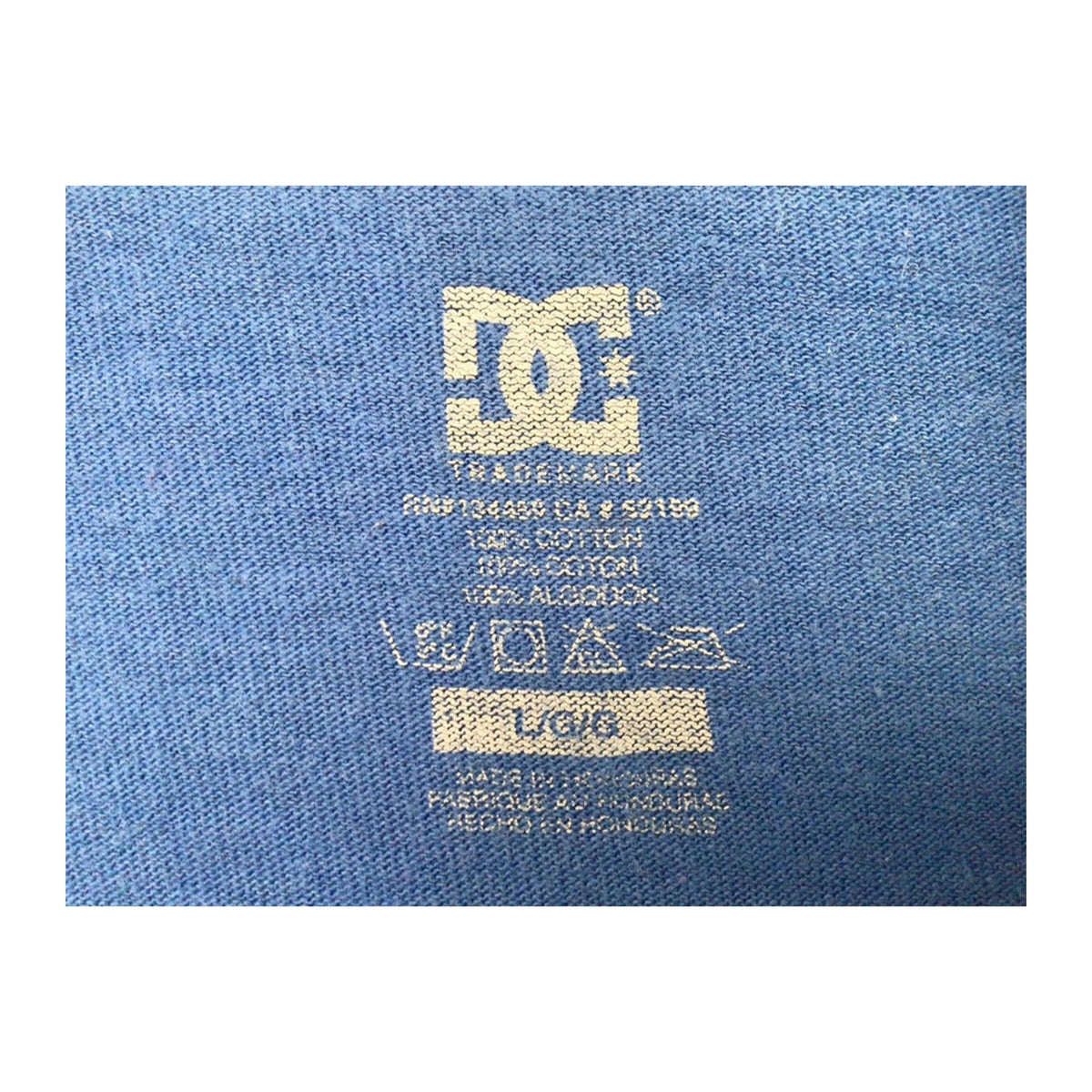 DC Skateboards Y2K 00s Graphic Logo Short Sleeve T Shirt Blue L