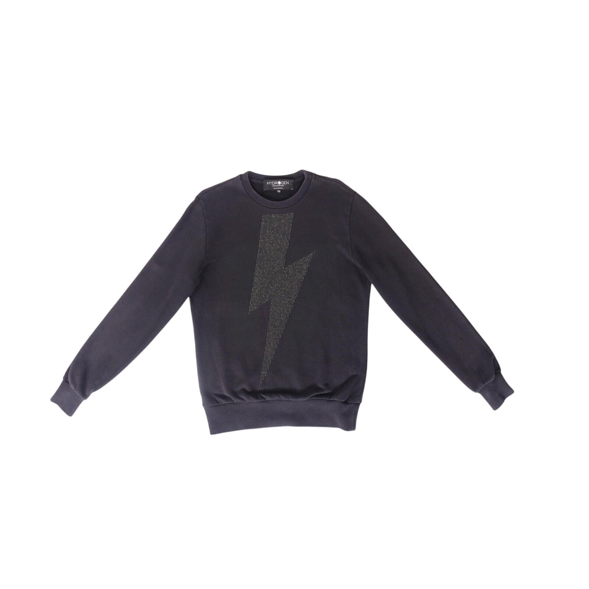 Hydrogen Rhinestone Crewneck Sweatshirt Black XS