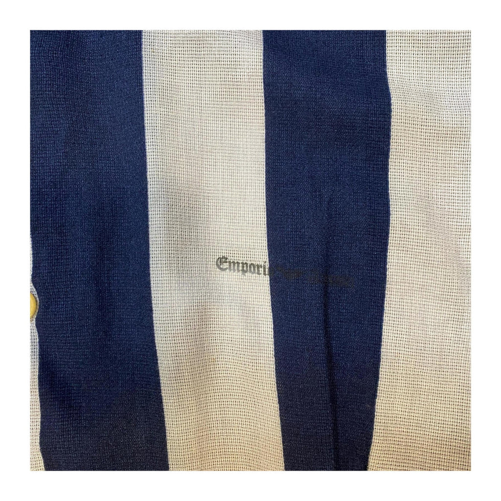 Emporio Armani Classic 90s Light Cotton Striped Button Up Beige M