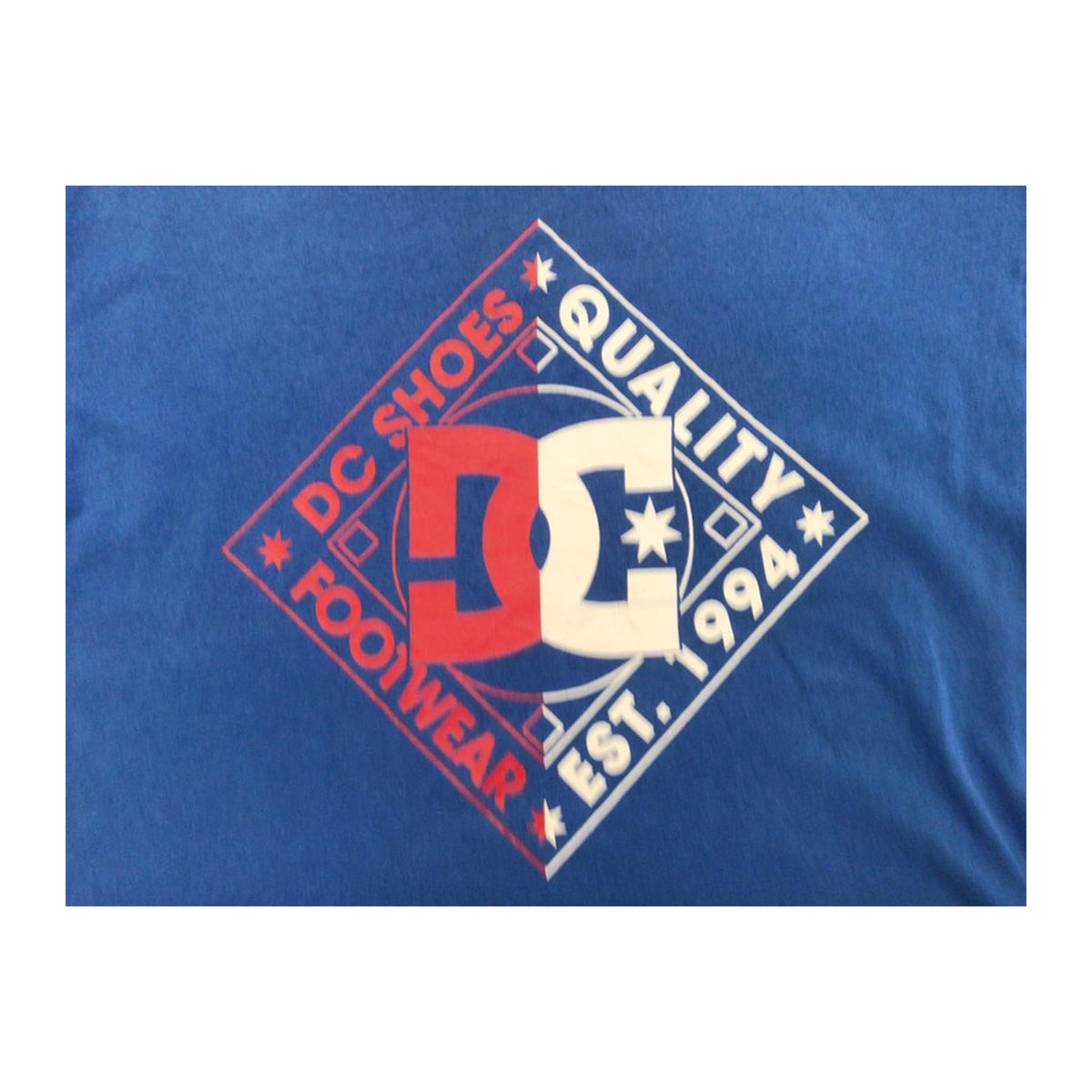 DC Skateboards Y2K 00s Graphic Logo Short Sleeve T Shirt Blue L