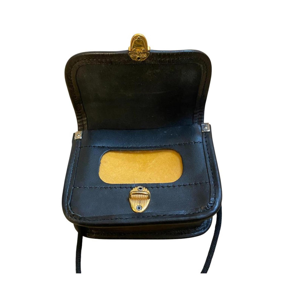 Japanese Vintage Micro Mini Leather Shoulder Bag White