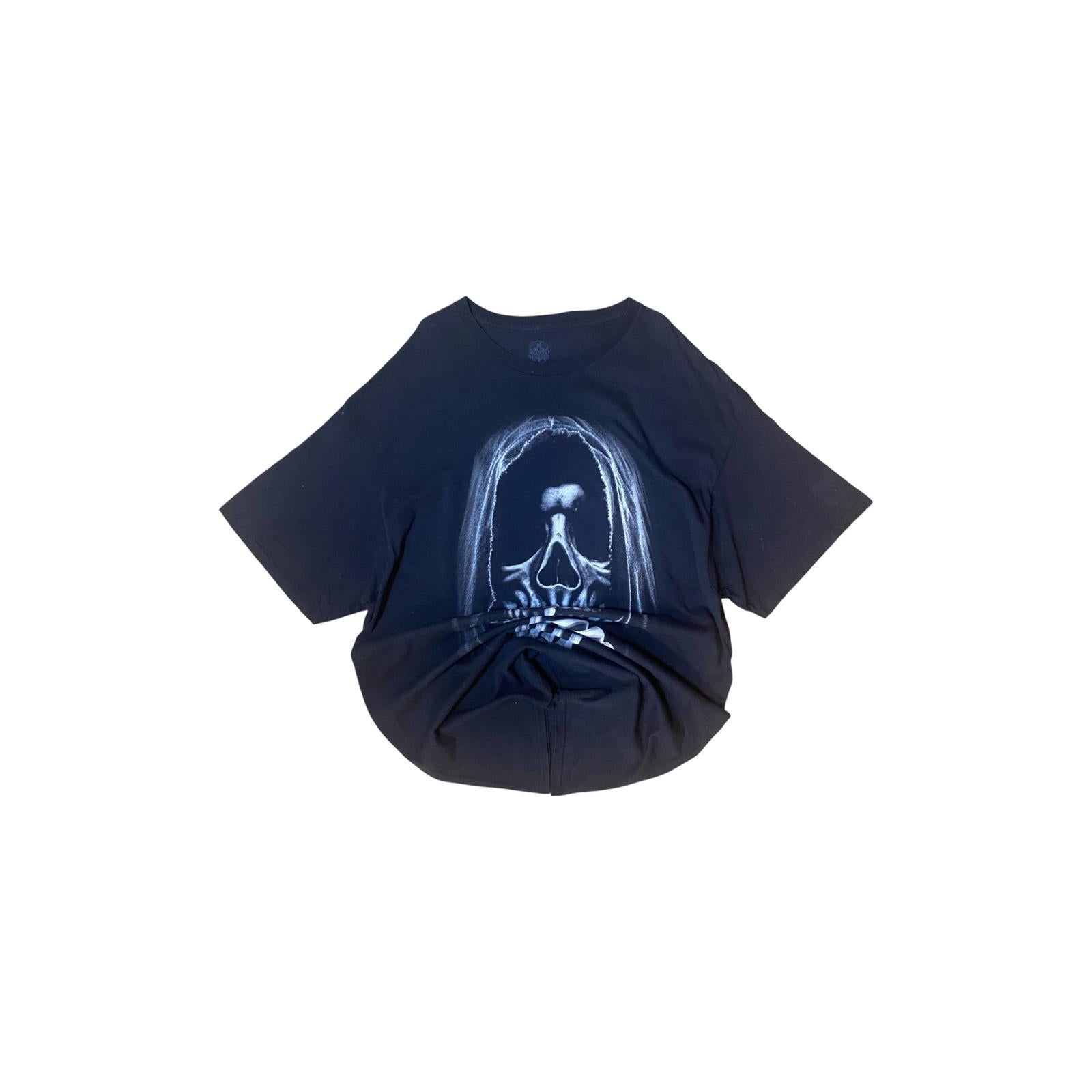 Y2K Spirit Grim Reaper Skull T Shirt Black XL