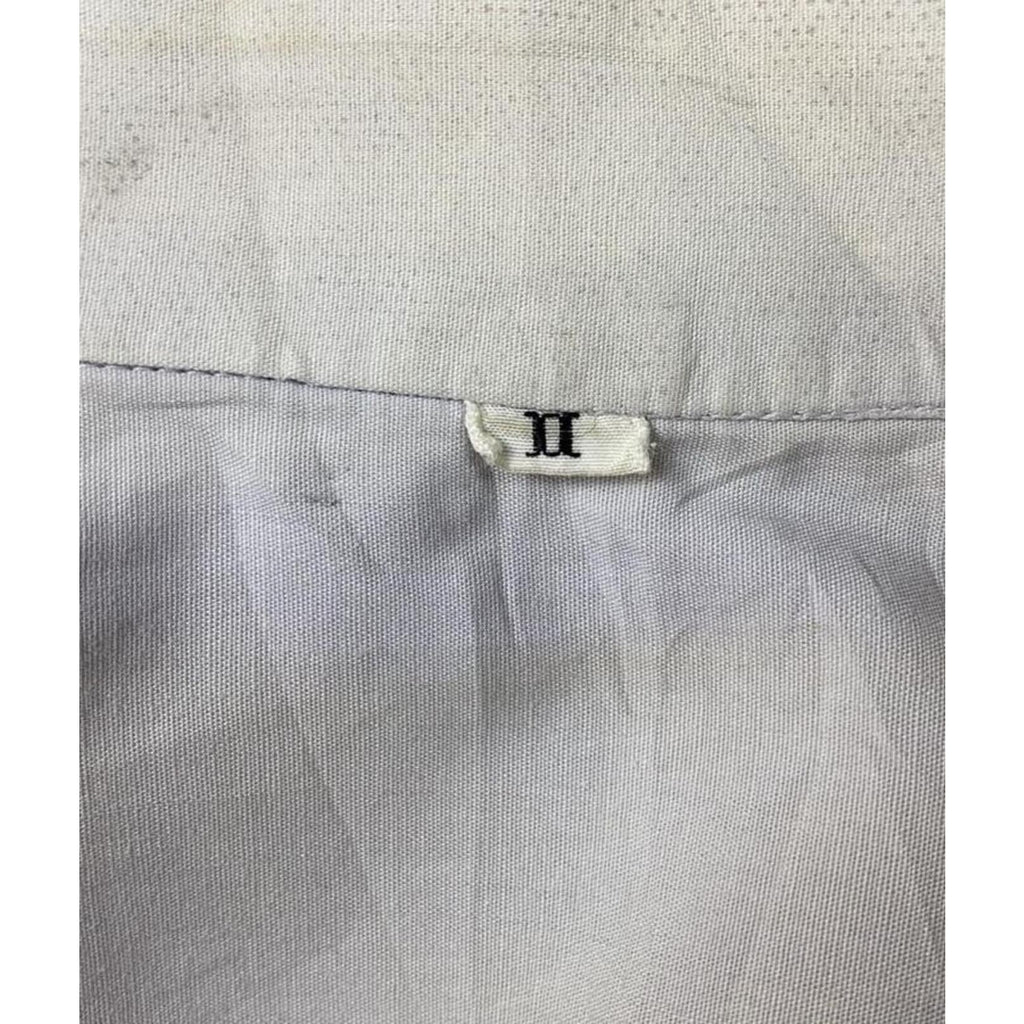 Vintage Japanese Collared Work Button Up Shirt Grey M