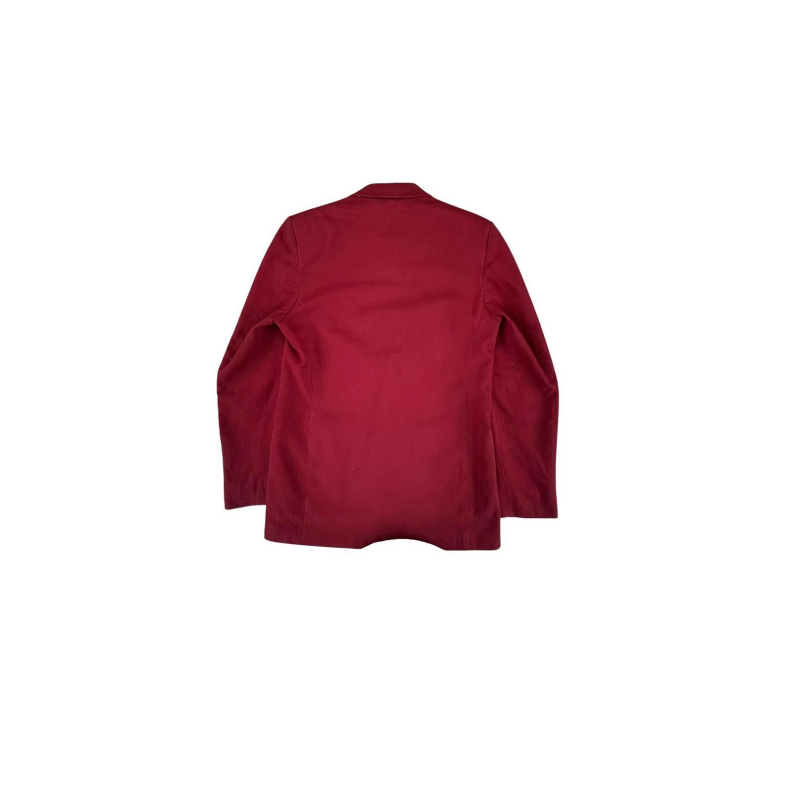 John Peters Vintage 1970s Made in England Wool Blazer Red S
