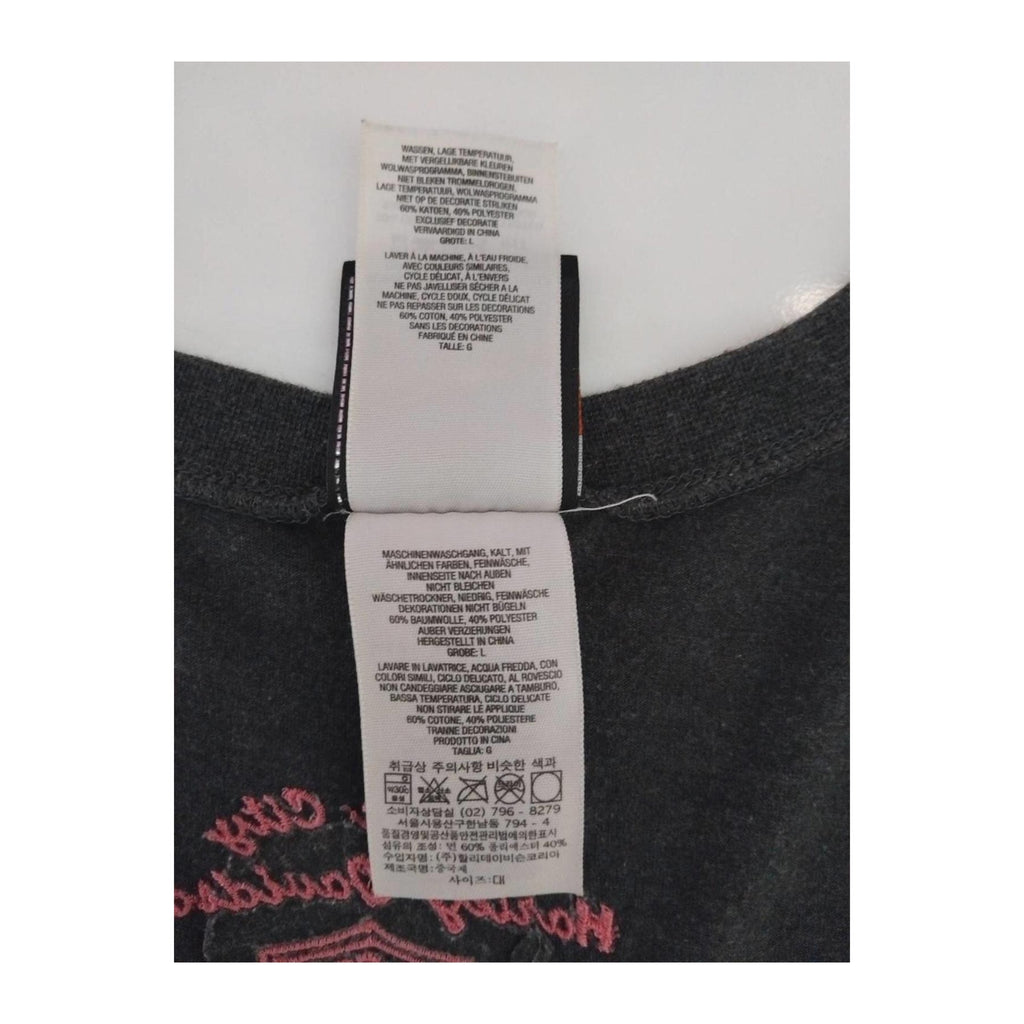 Harley Davidson Women's Tank Top Charcoal Grey L