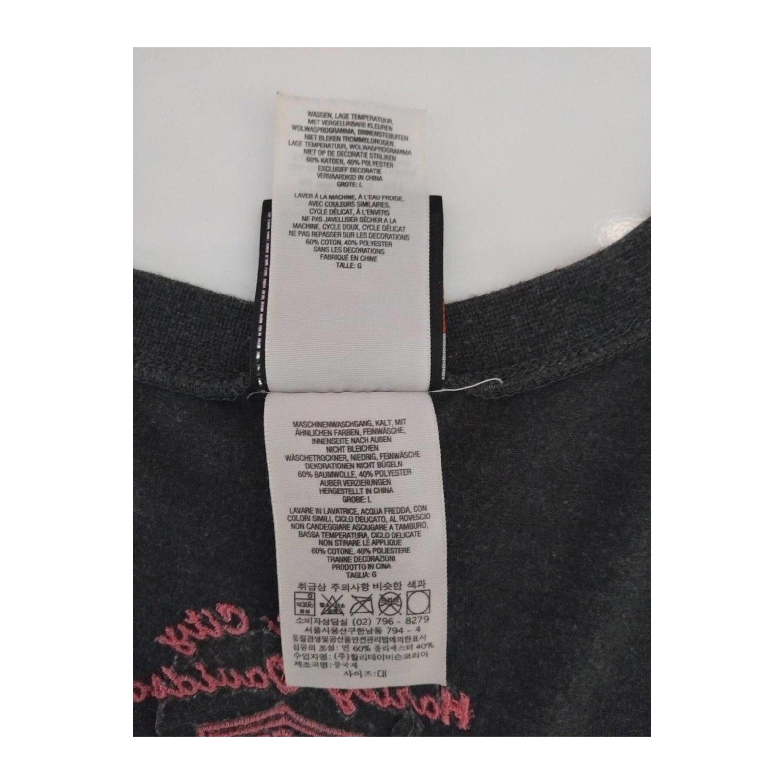 Harley Davidson Women's Tank Top Charcoal Grey L
