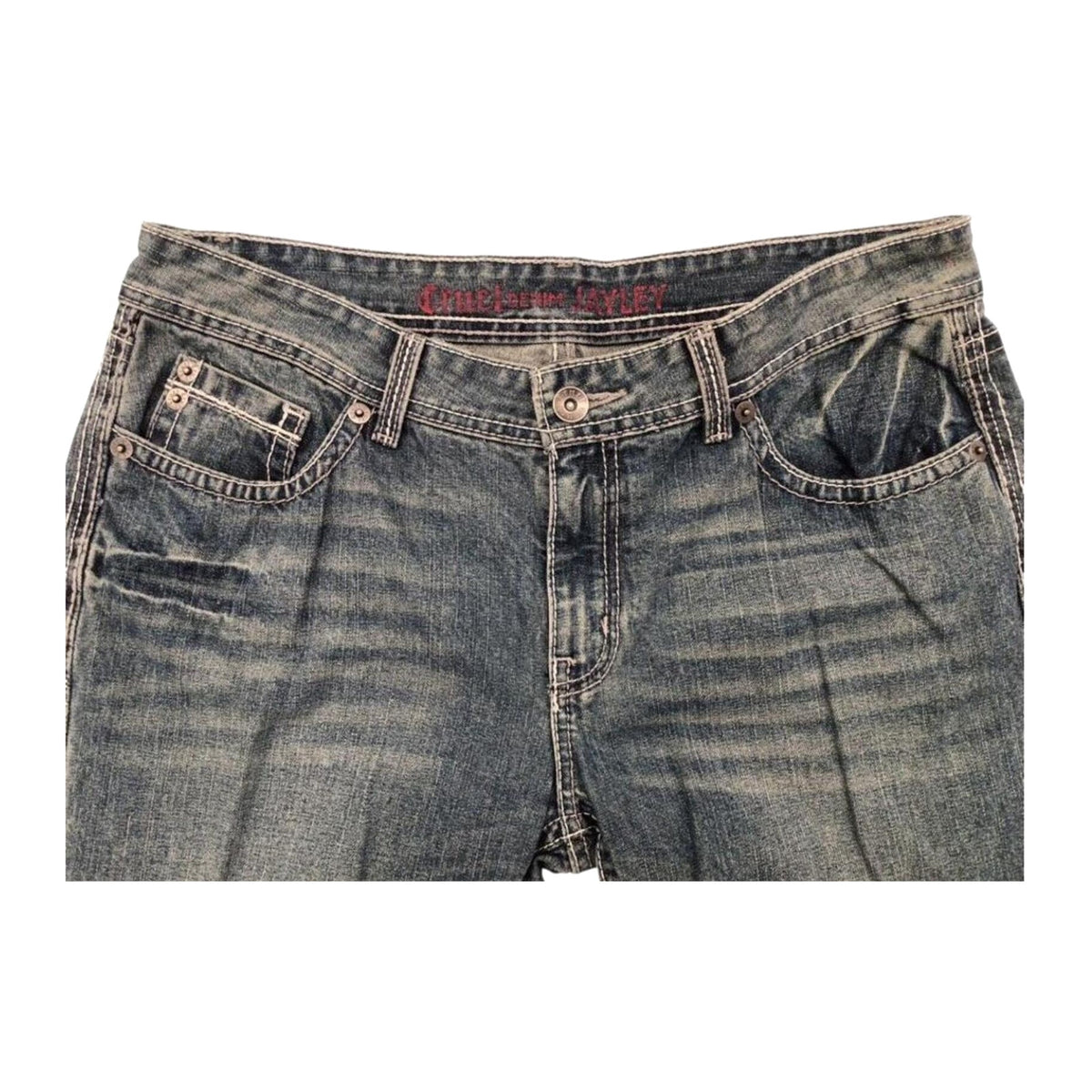 Cruel Y2K Women's Flared Denim Jean 14