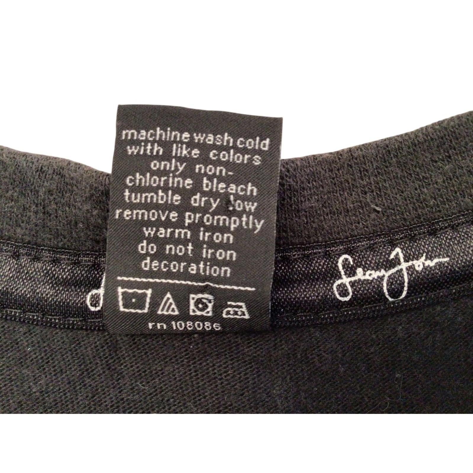 Sean John Men's Hip Hop Y2K T-Shirt Black XL