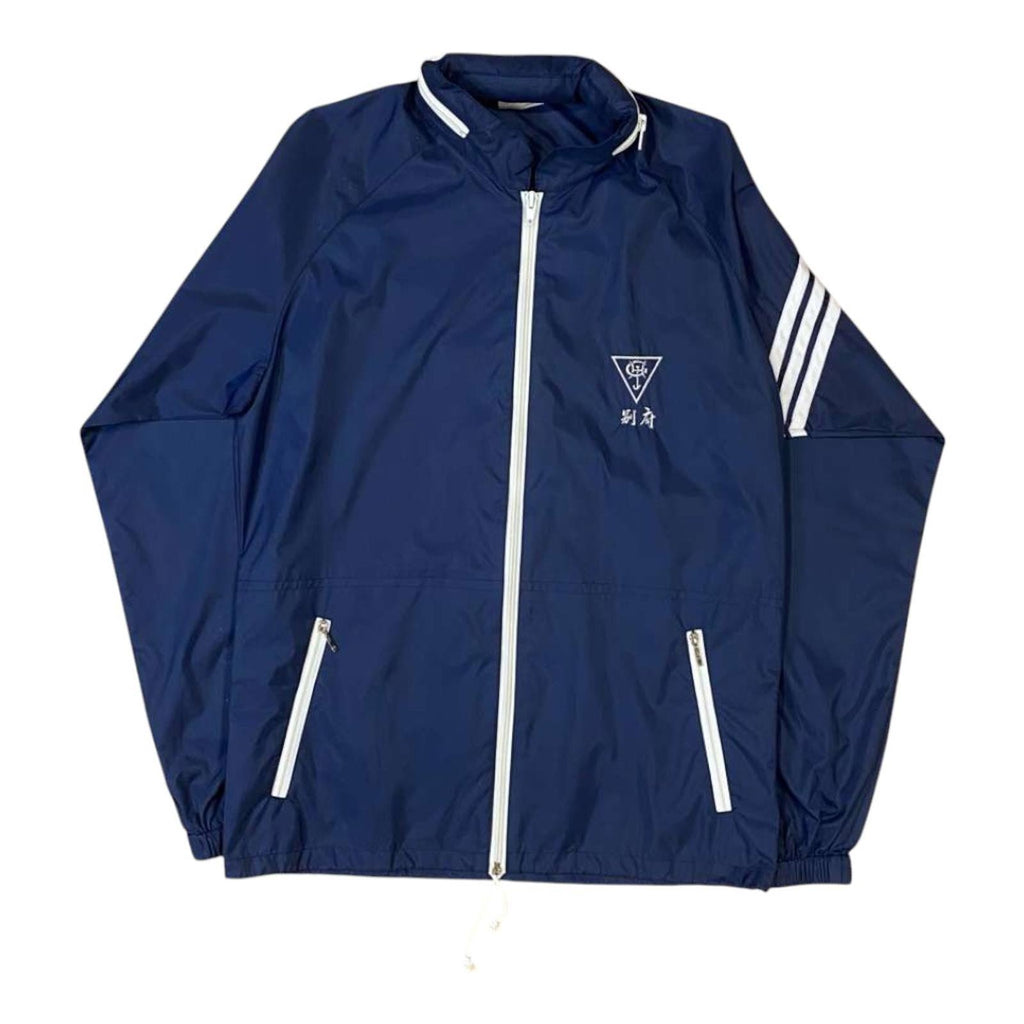 Vintage 1970's Adidas Descente Made in Japan Jacket 3 Stripes Navy M BNWOT