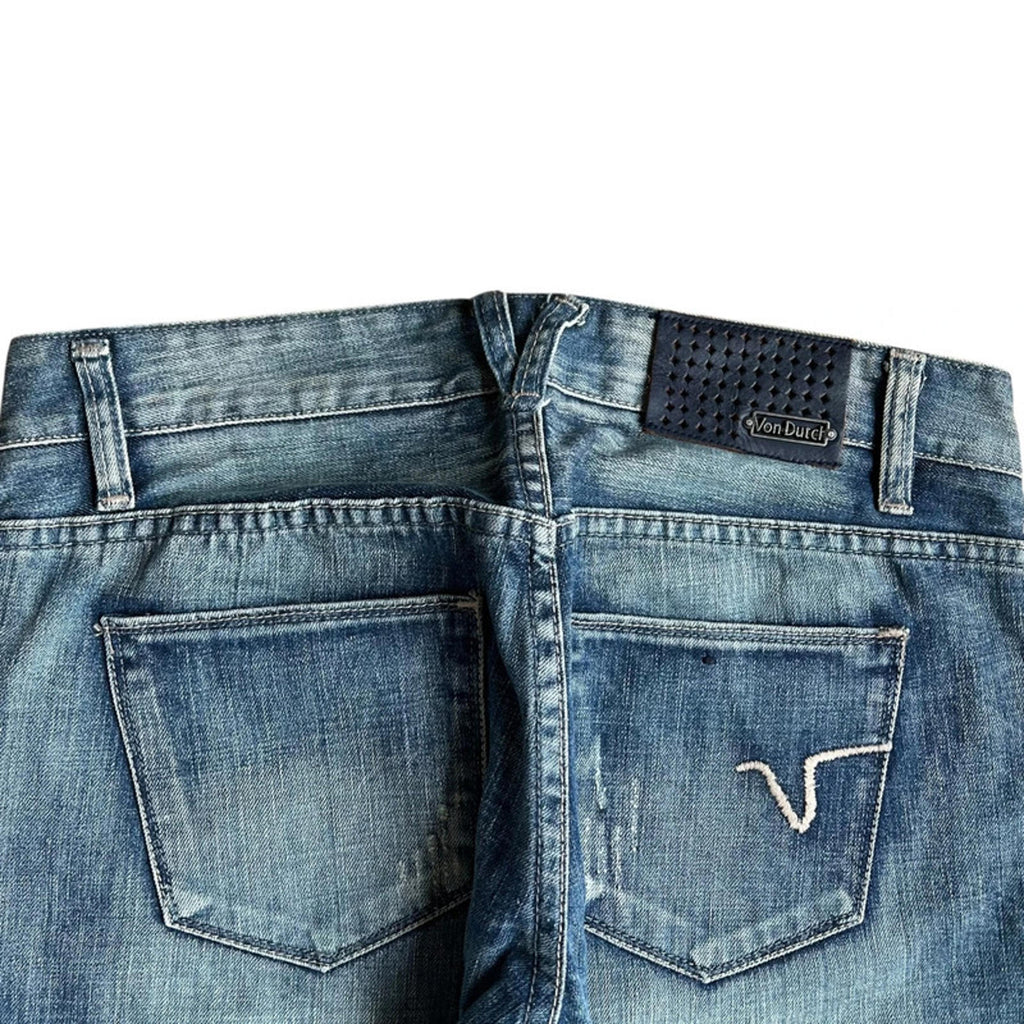 Von Dutch Vintage Y2K Women's Chic Low Rise Slim Denim Jeans 4