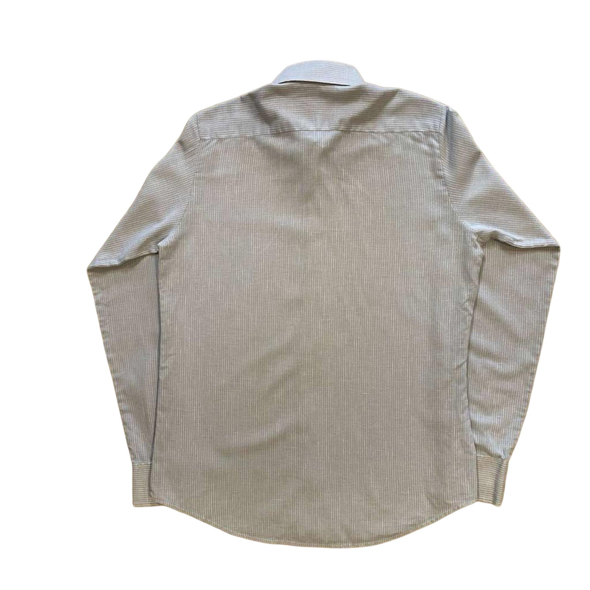 Jean Pierre Vintage 1970s Made in England Men's Long Sleeve Button Up Shirt Grey M