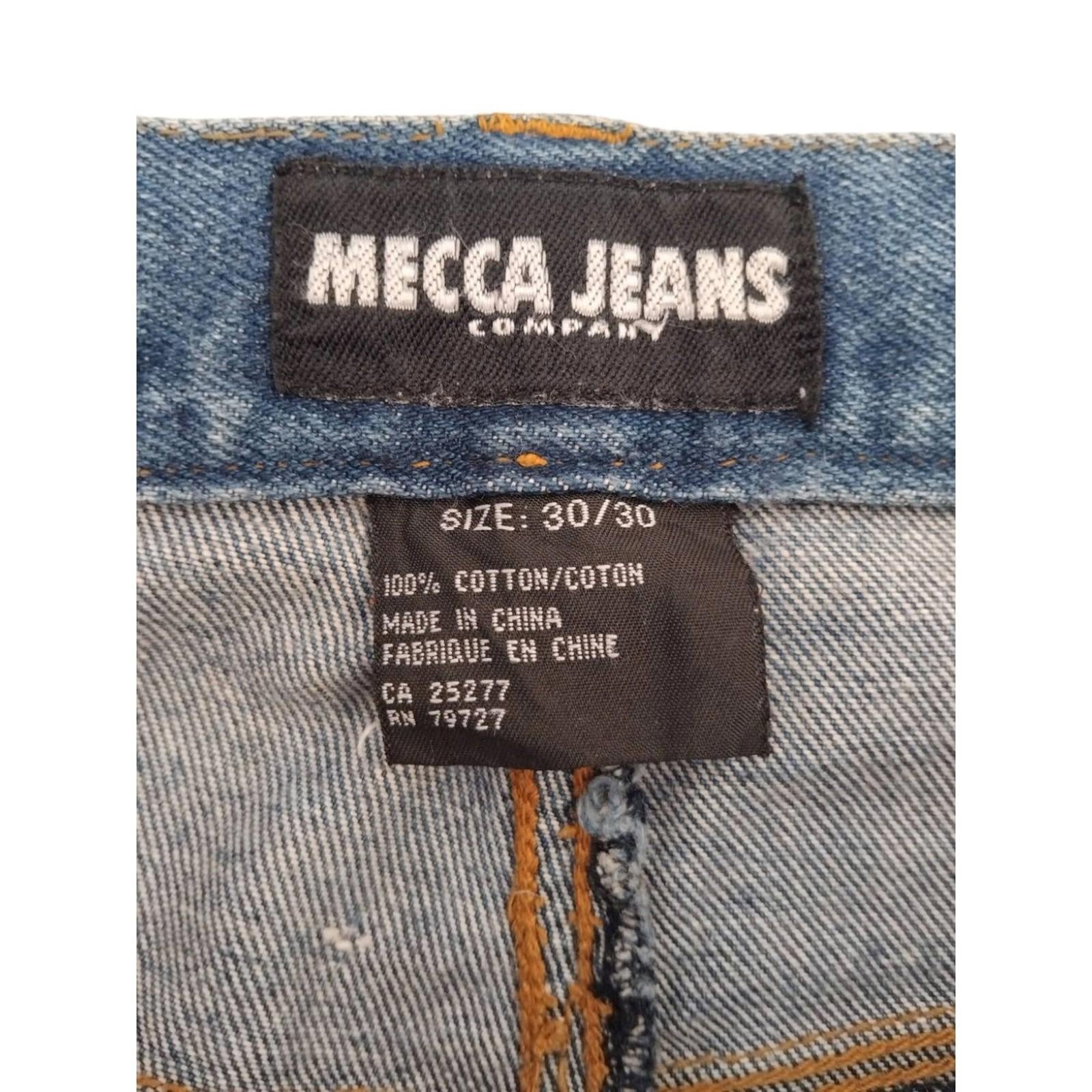 Mecca Y2K Men's Hip Hop Relaxed Fit Denim Jeans W30 L25