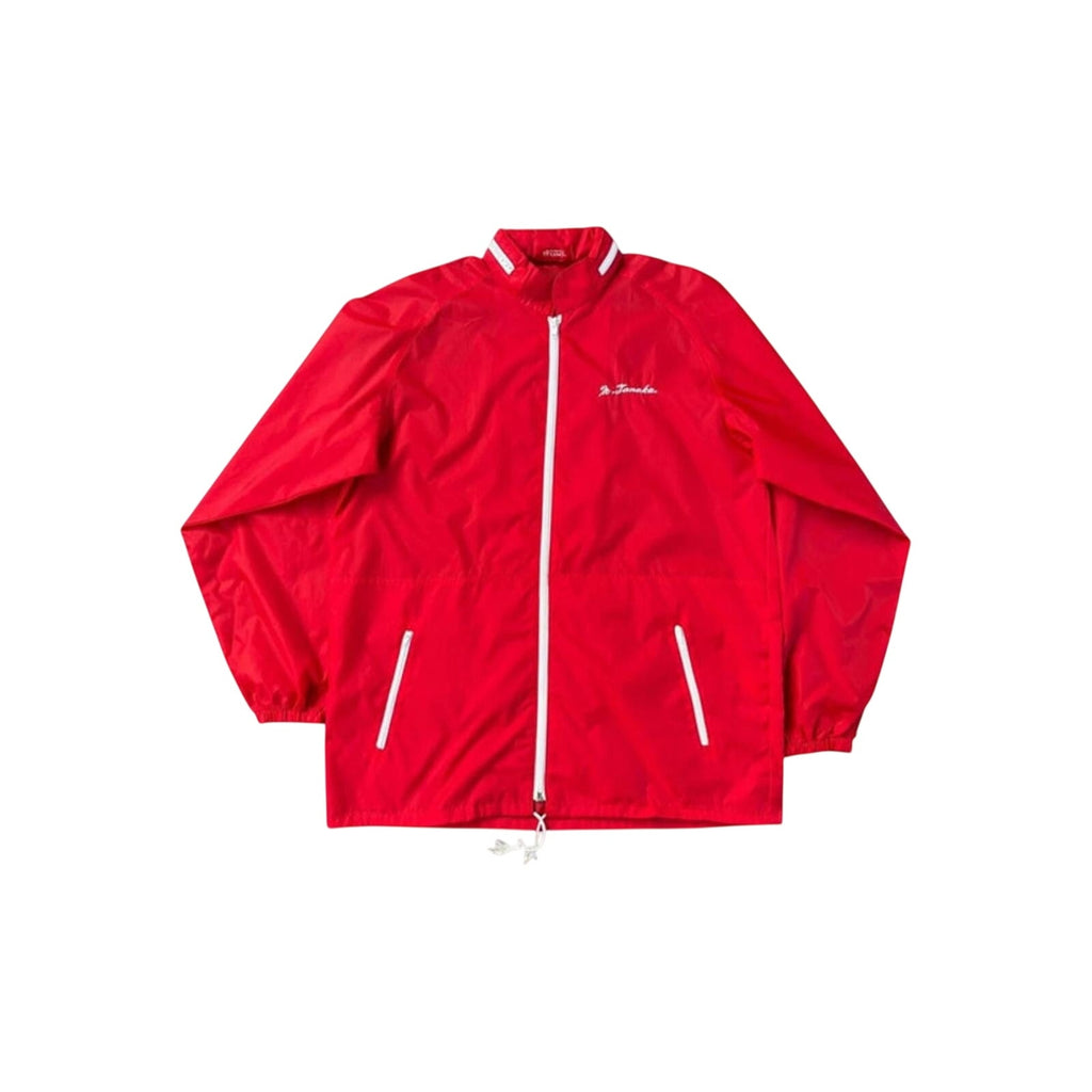 M Tanaka Japan Vintage 1980s University Full Zip Windbreaker Red L
