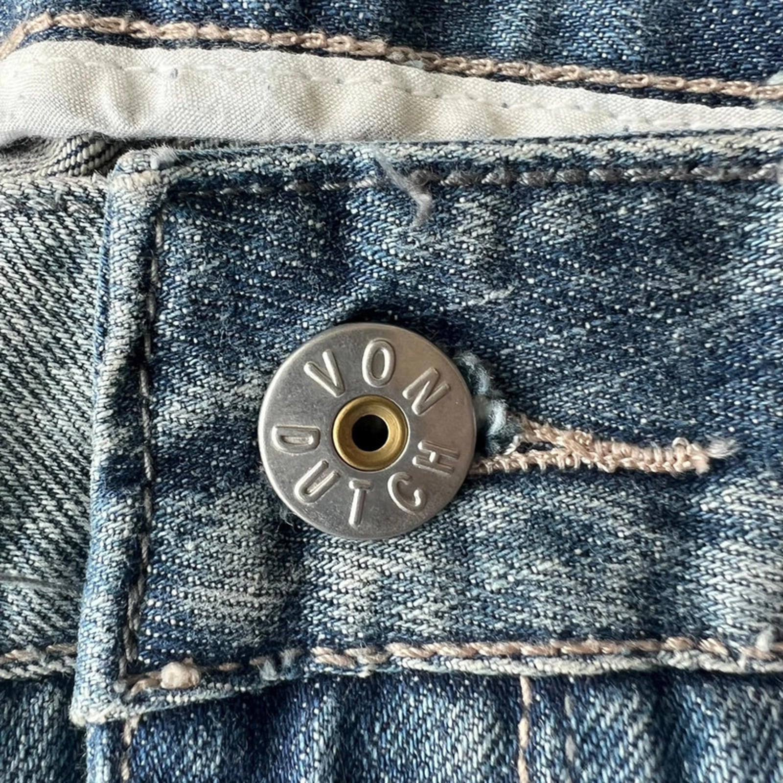 Von Dutch Vintage Y2K Women's Chic Low Rise Slim Denim Jeans 4