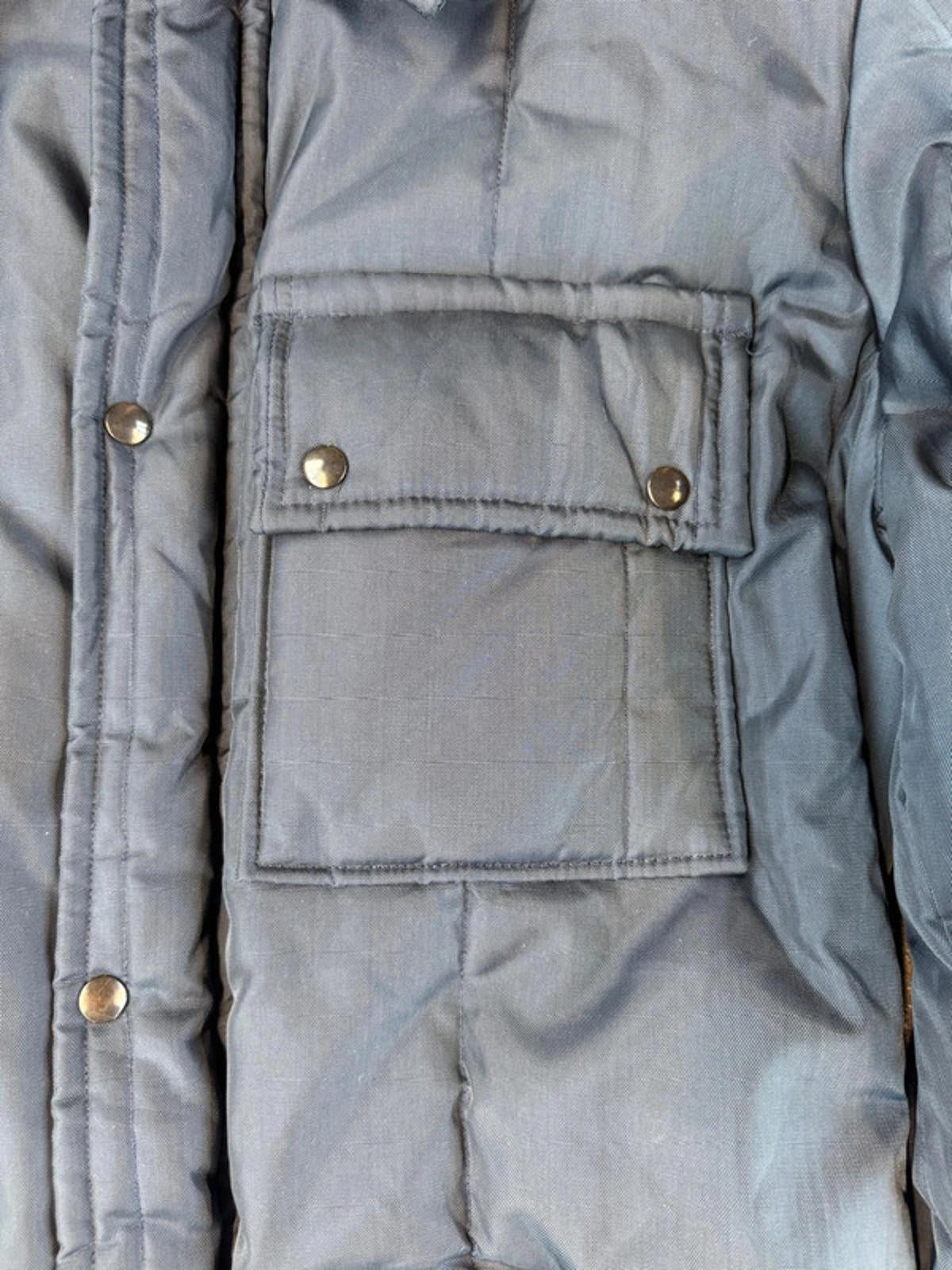Vintage 1980s Walls Blizzard ‘Pruf’ Insulated Cold Weather Jacket Made Grey L