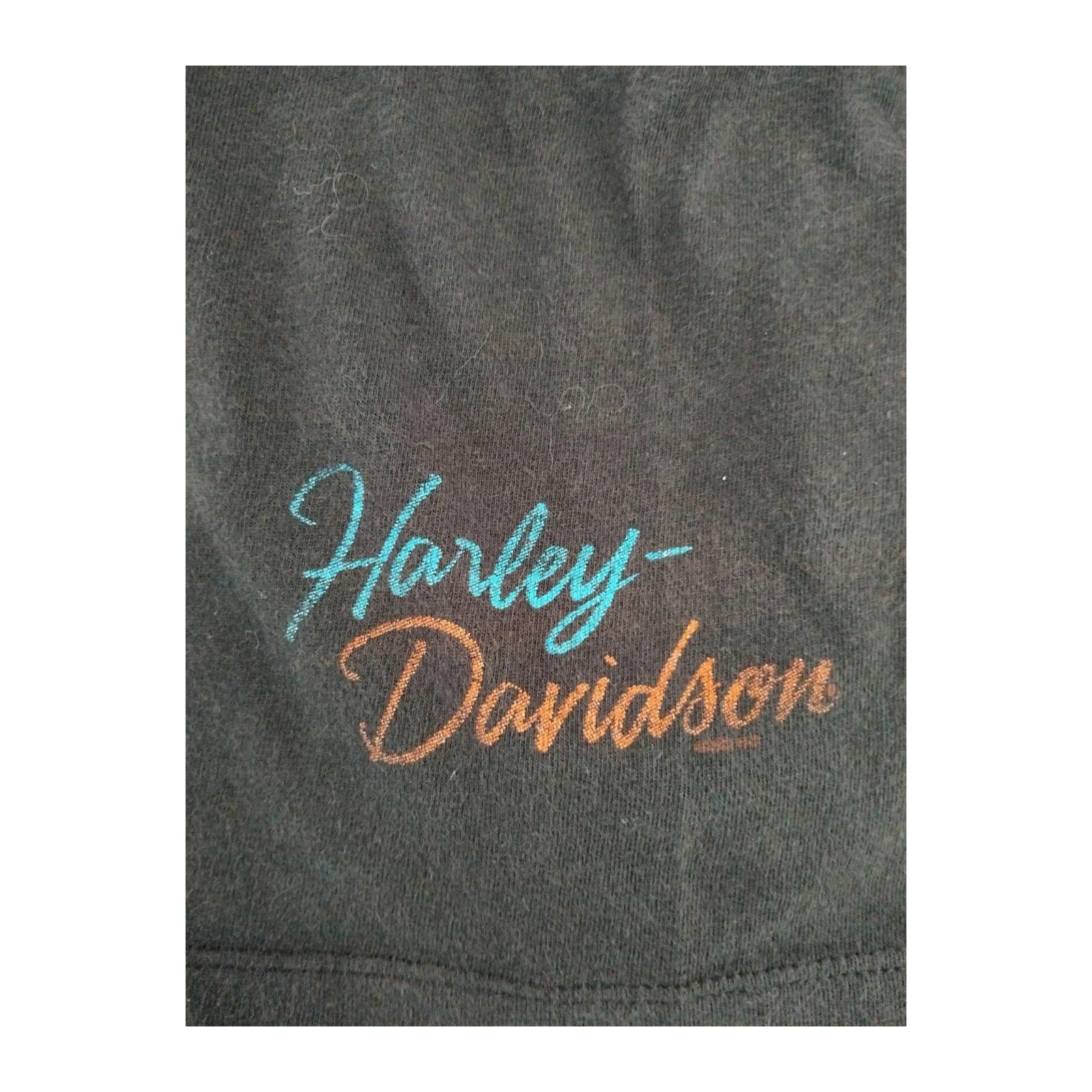 Harley Davidson Women's Genuine Graphic Short Sleeve T Shirt Black 3XL