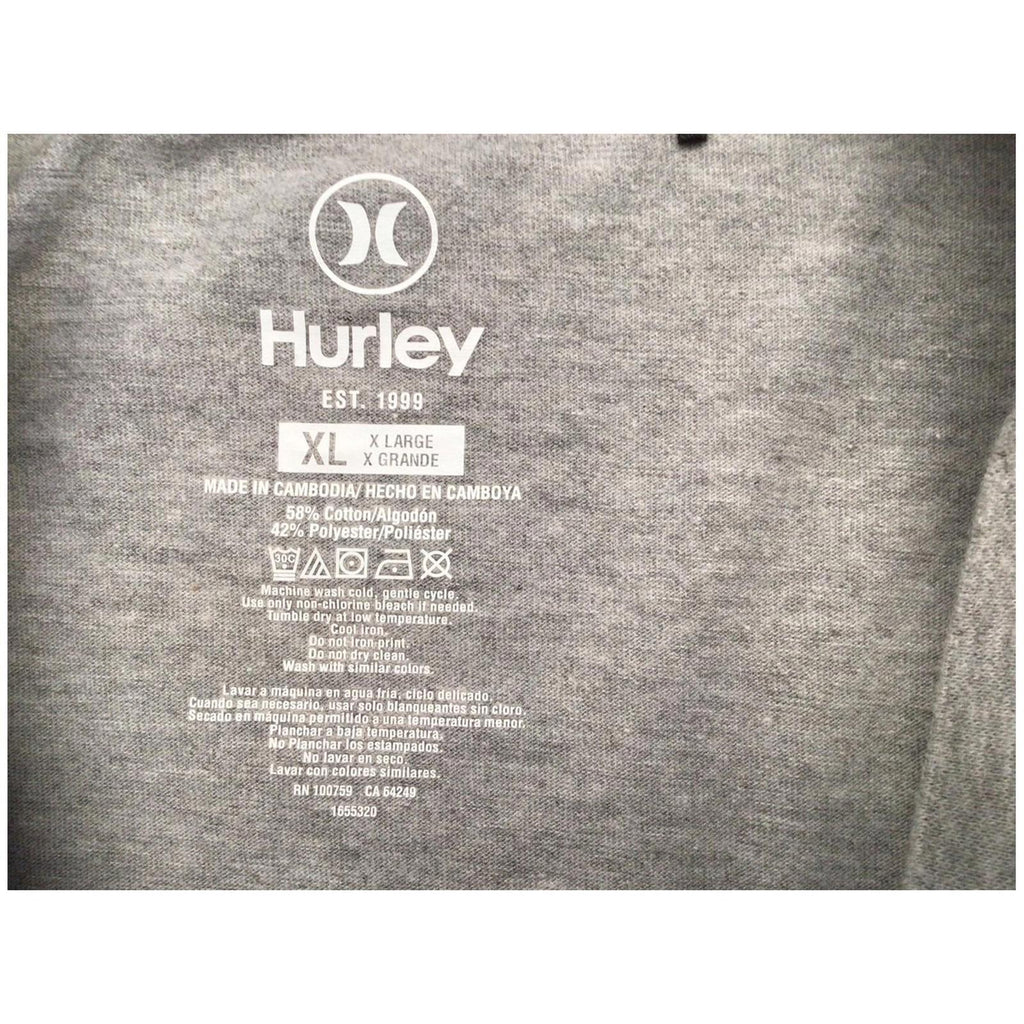 HURLEY Y2K Surf Long Sleeve T Shirt Grey XL
