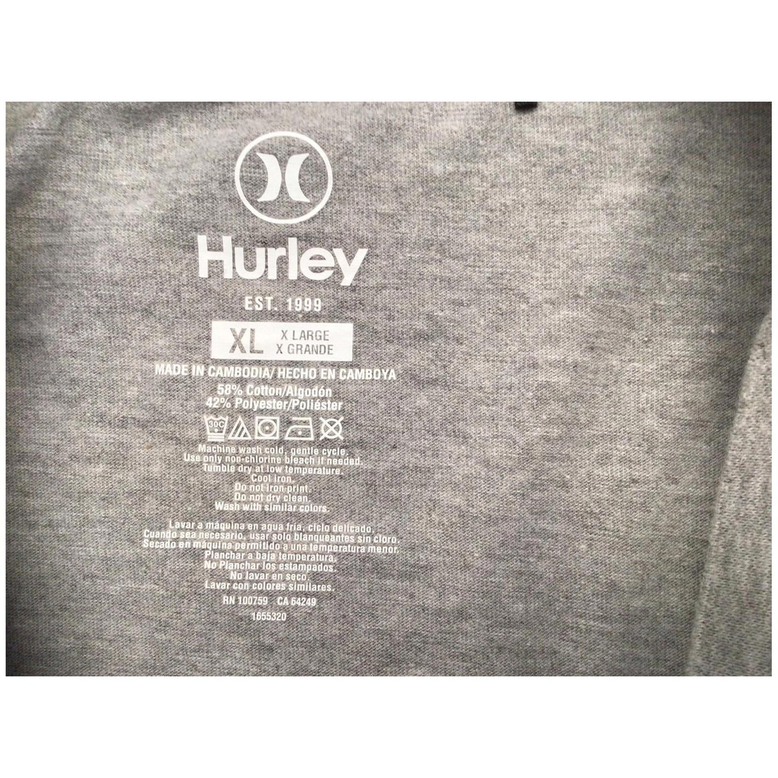 HURLEY Y2K Surf Long Sleeve T Shirt Grey XL