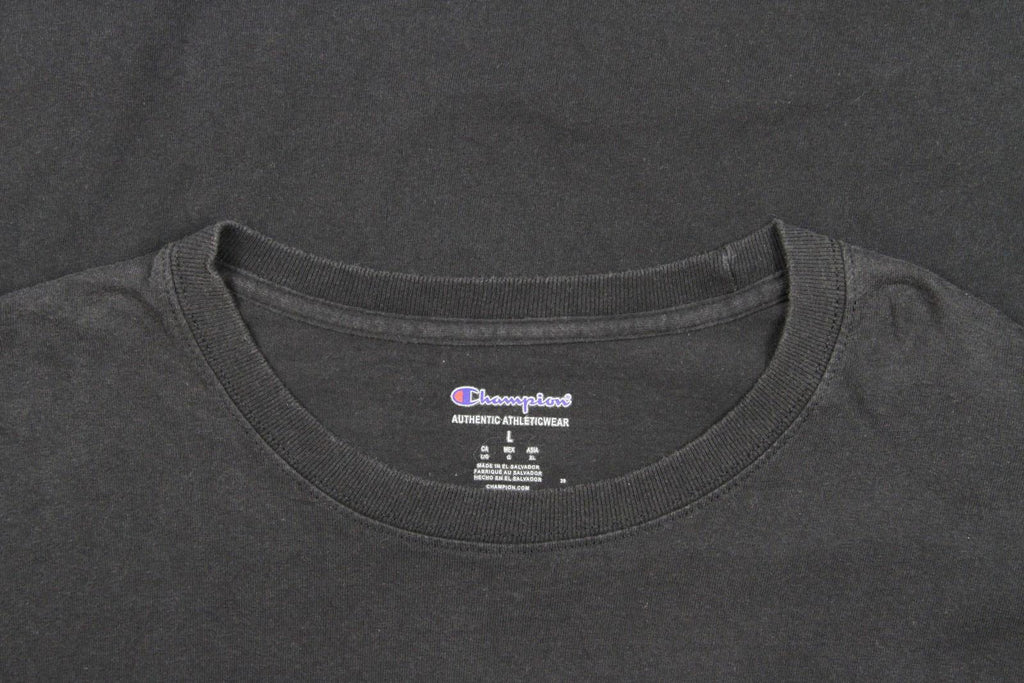 Vintage Champion Long Sleeve T Shirt Black M