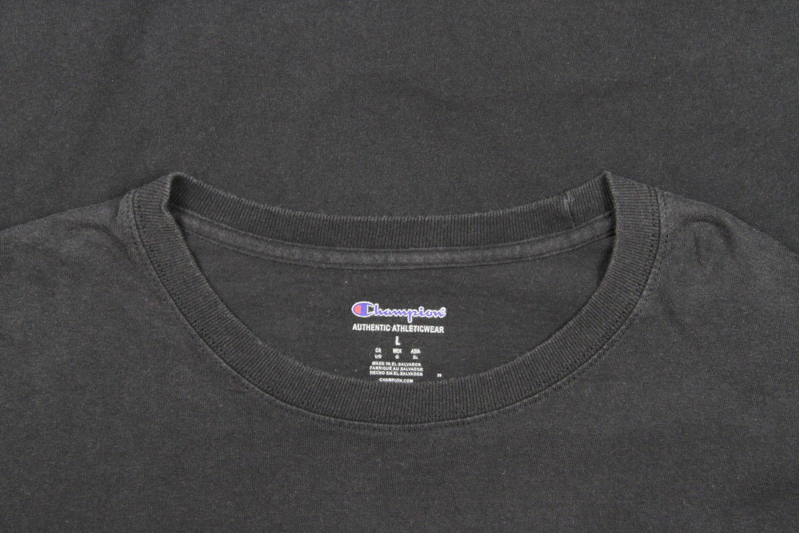 Vintage Champion Long Sleeve T Shirt Black M