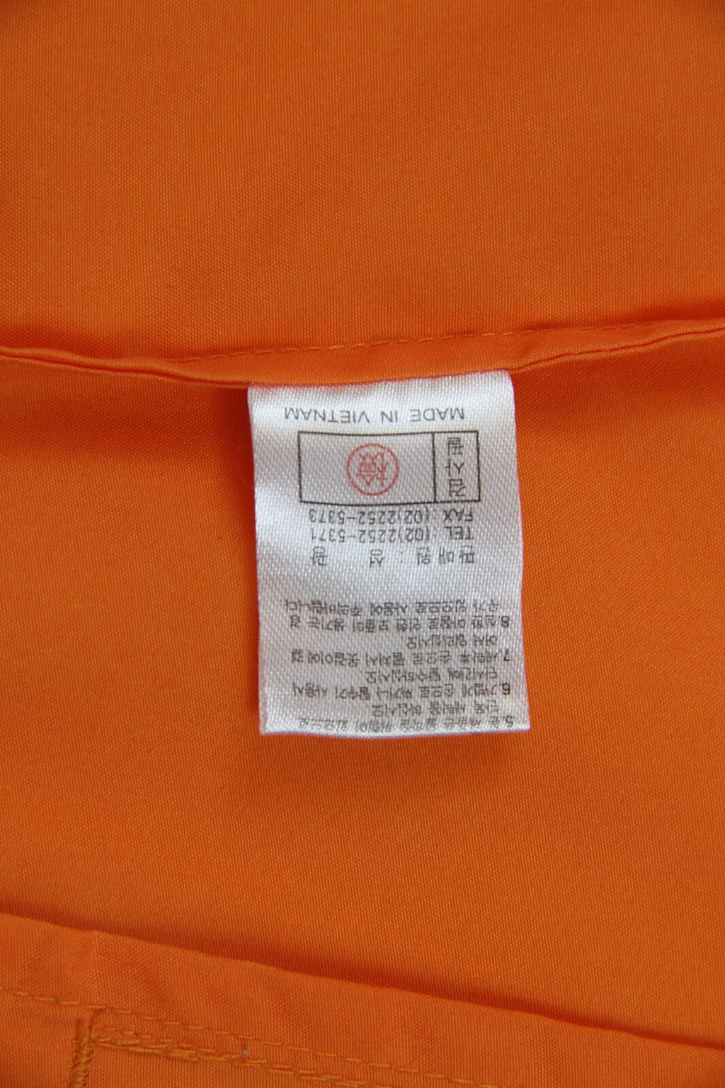 Marjane Long Sleeve Bio Farm Zip Up Windbreaker Orange 2XL
