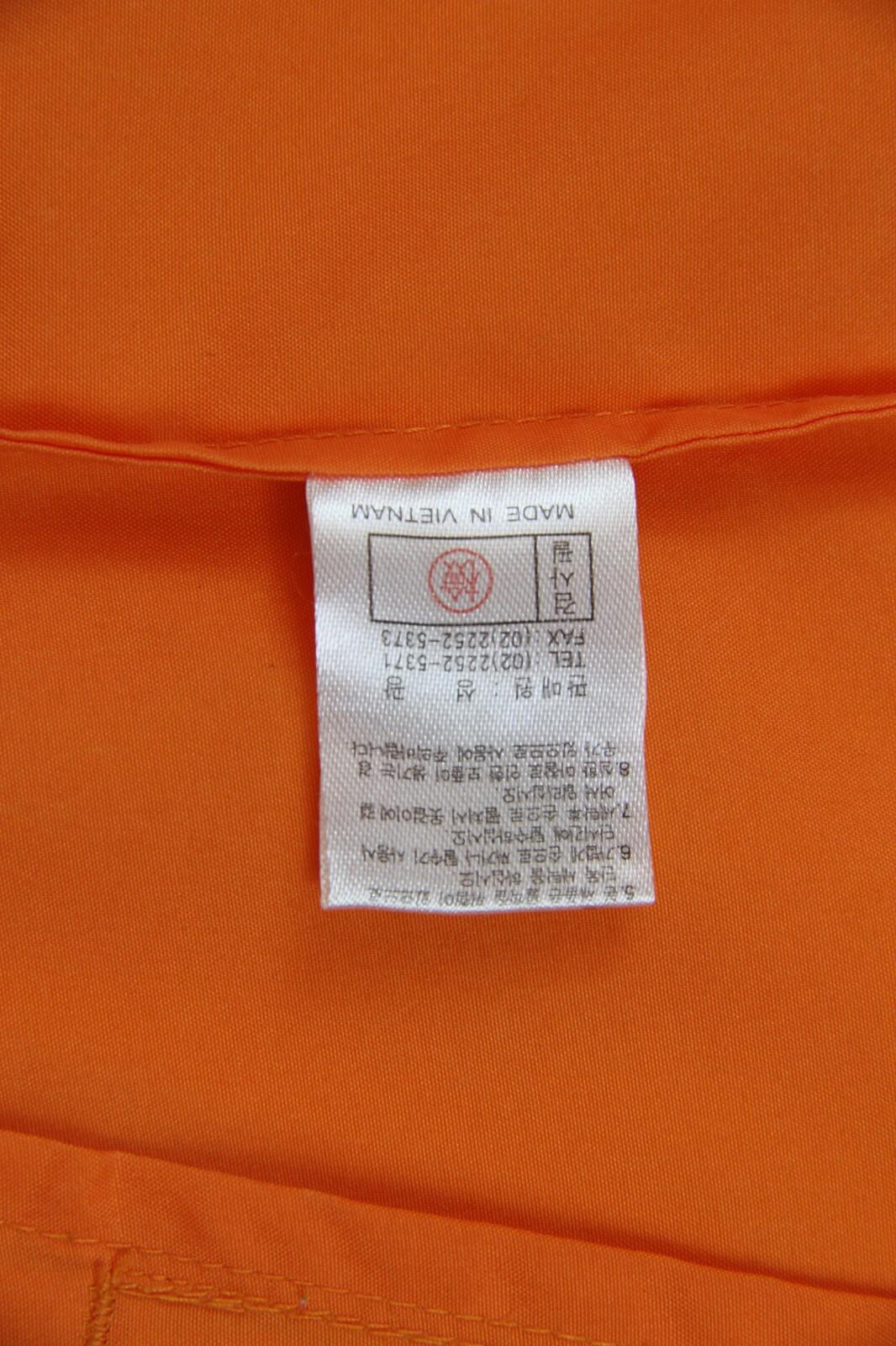 Marjane Long Sleeve Bio Farm Zip Up Windbreaker Orange 2XL