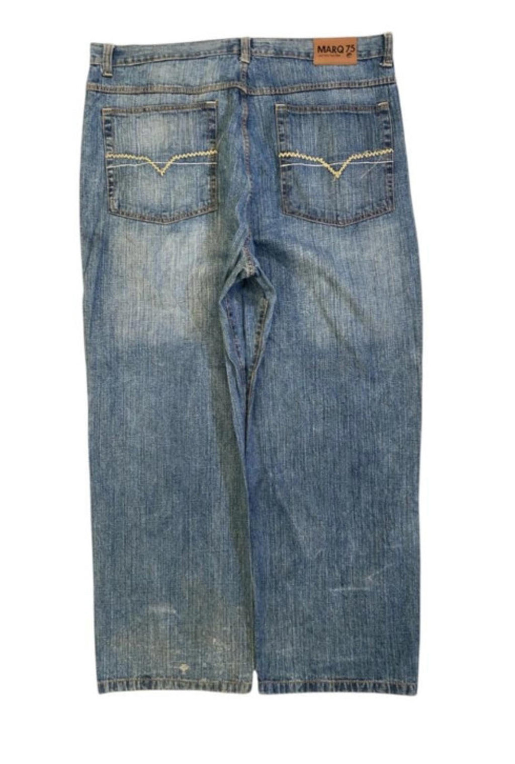 Marq 75 Men's Hip Hop Baggy Denim Jeans Y2K W44 L31