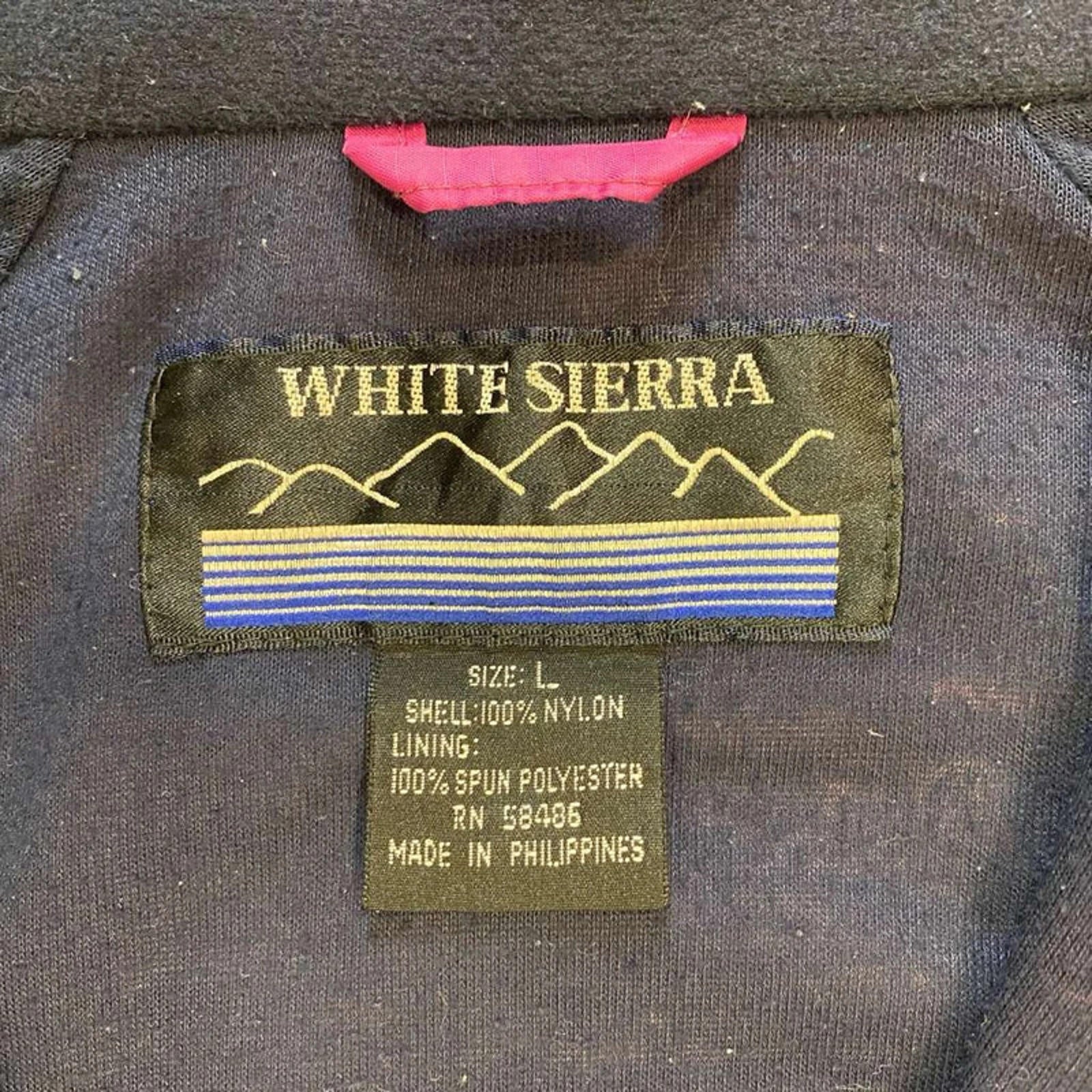 White Sierra Vintage 90's Jacket 2 tone Bright Purple Blue Men's L