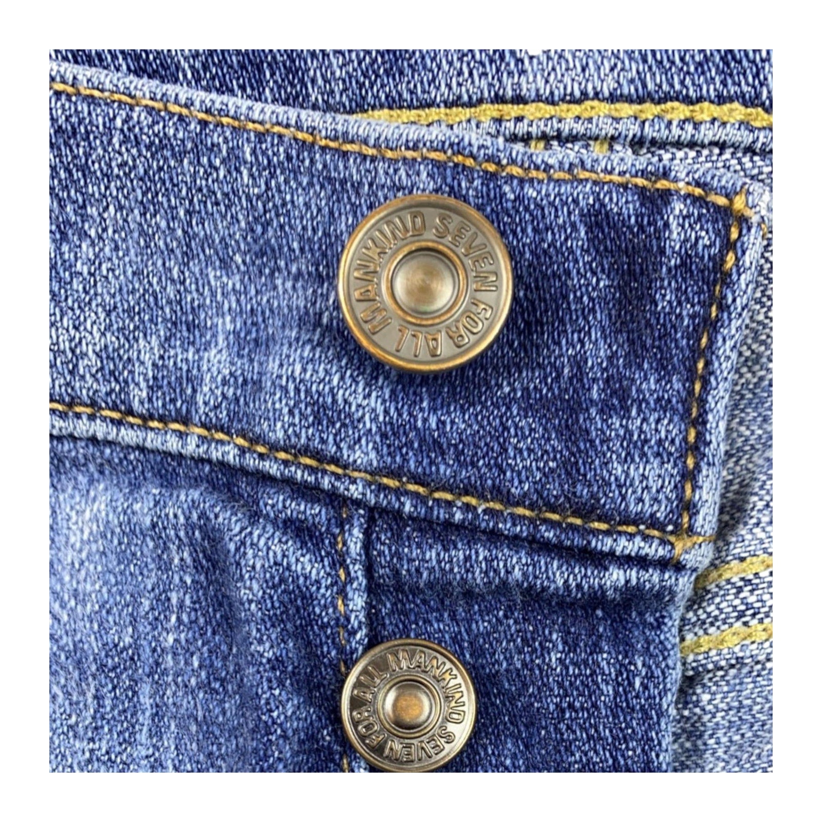 7 For All Mankind Y2K Women's Low Rise Straight Leg Denim Jean 6
