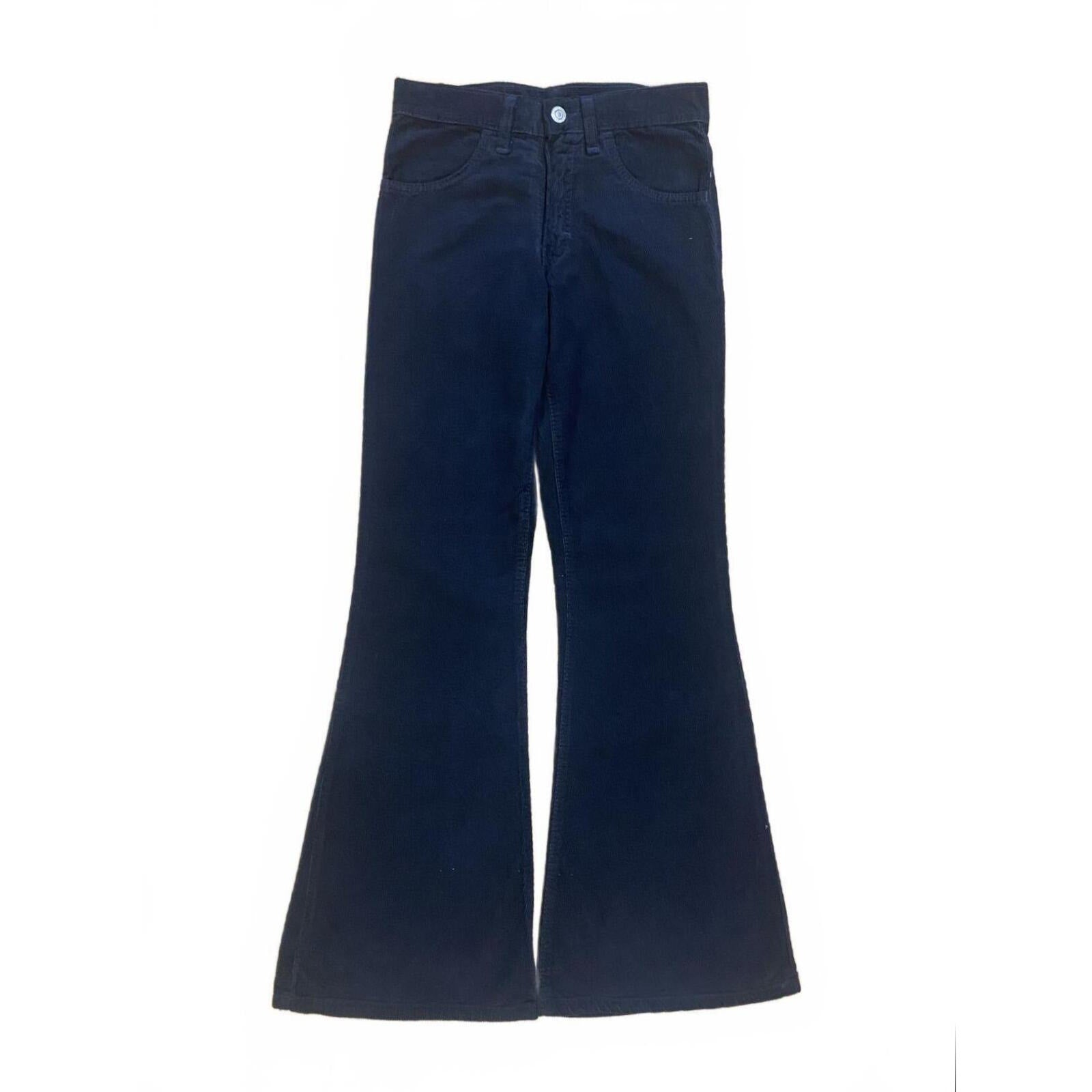 Soho Deadstock Women's Y2K Flared Corduroy Jean Black 16L