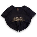 Harley Davidson Women's Tattoo Skull Short Sleeve T Shirt Black XXL