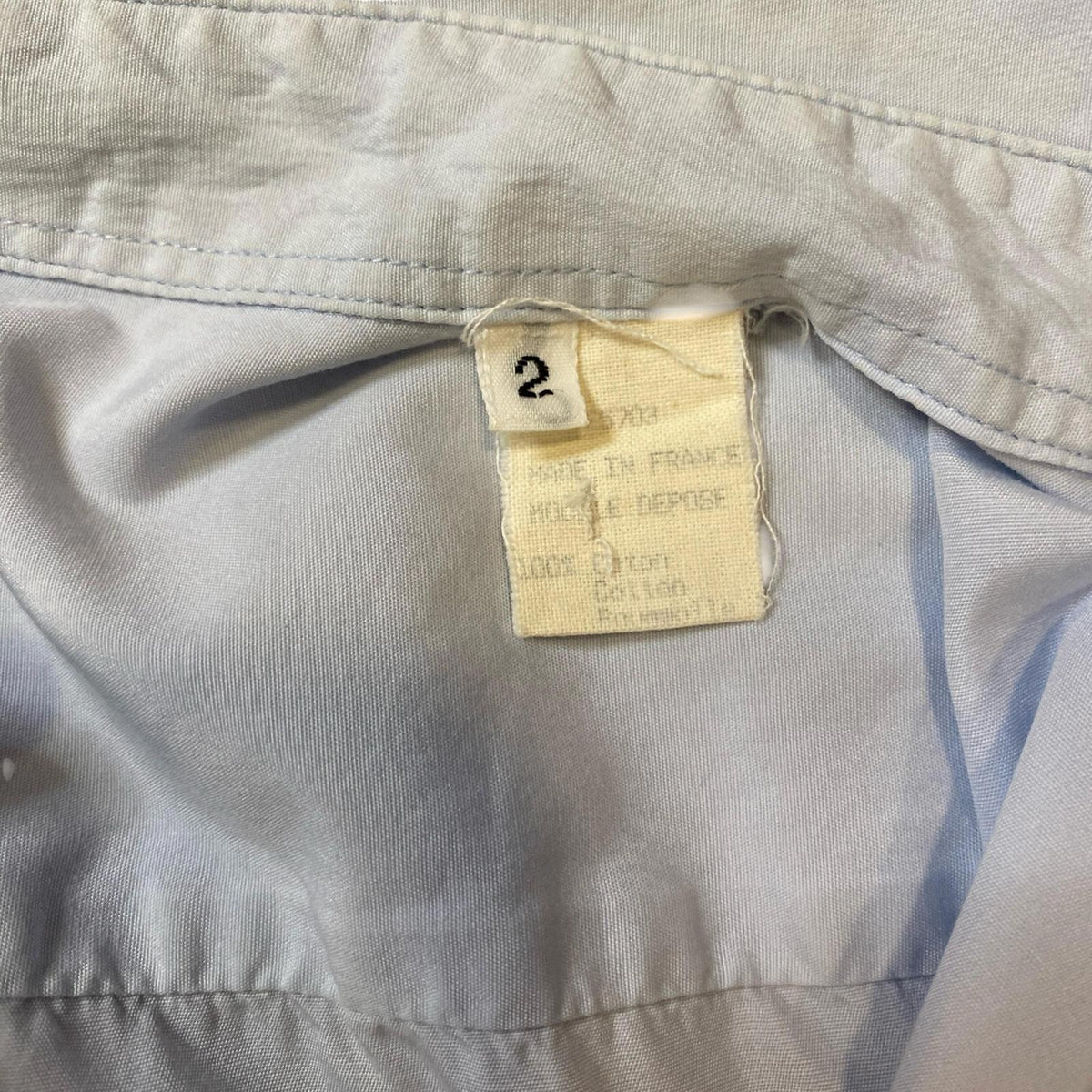 Vintage Kenzo Paris Cotton Button Up Light Blue M