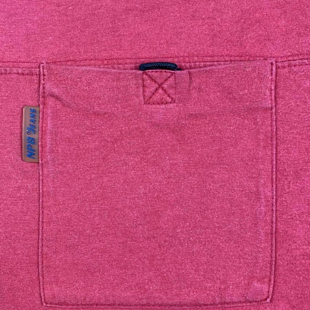 Thai Vintage NPB Short Sleeve Pocket T Shirt Red XXL