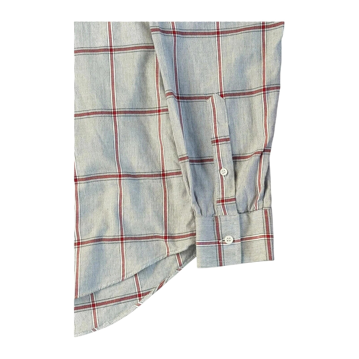 Christian Dior Monsieur Men’s Shirt 1980’s Vintage Pale Grey Red M