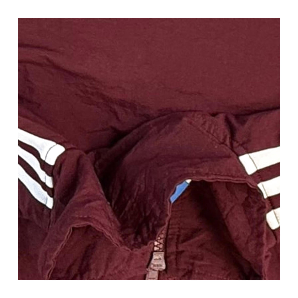 Adidas Originals Trefoil Double Layer Fleece Lined Jacket Burgundy M