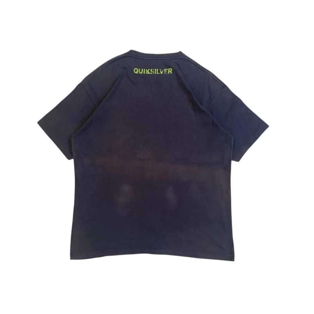 Quiksilver Men's Y2K Surf Short Sleeve Graphic T Shirt Black L