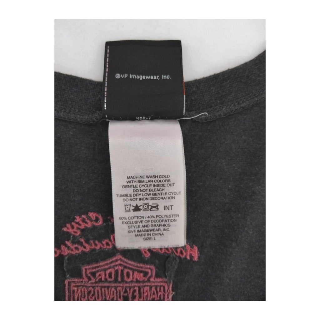 Harley Davidson Women's Tank Top Charcoal Grey L