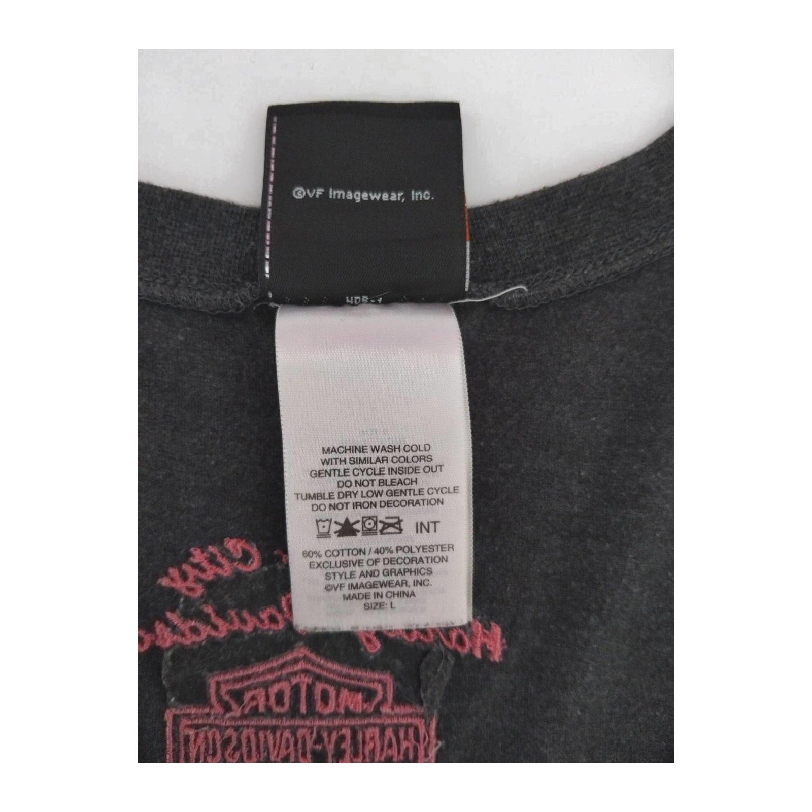 Harley Davidson Women's Tank Top Charcoal Grey L