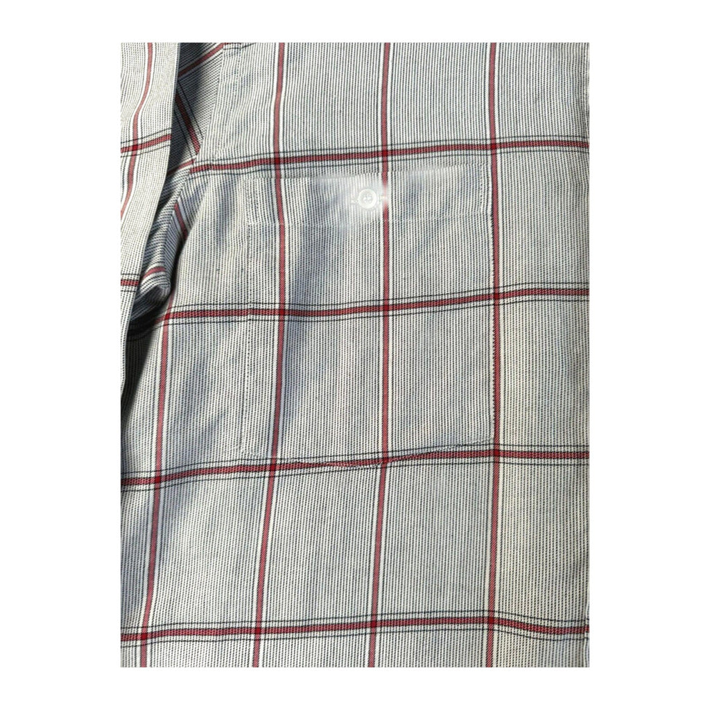 Christian Dior Monsieur Men’s Shirt 1980’s Vintage Pale Grey Red M