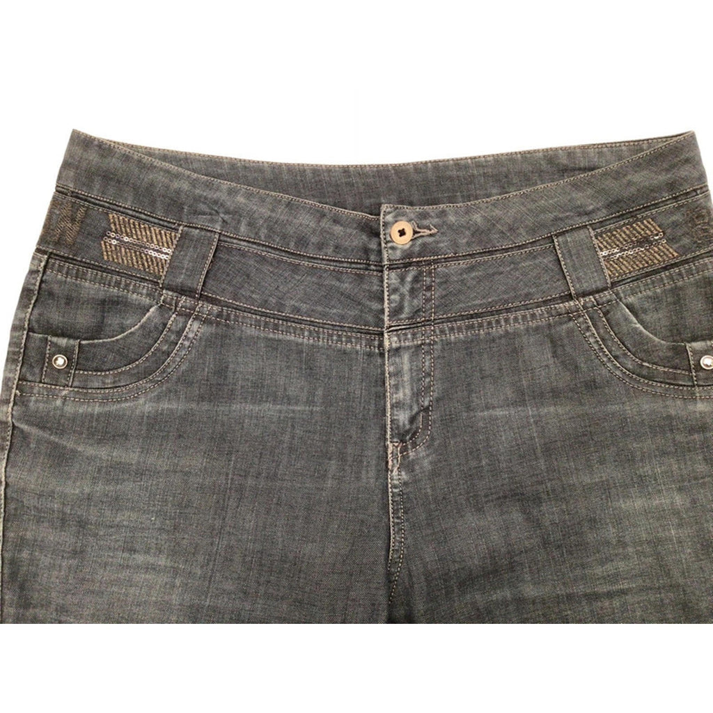 Japanese Vintage Women's Y2K Flared Denim Jeans 14