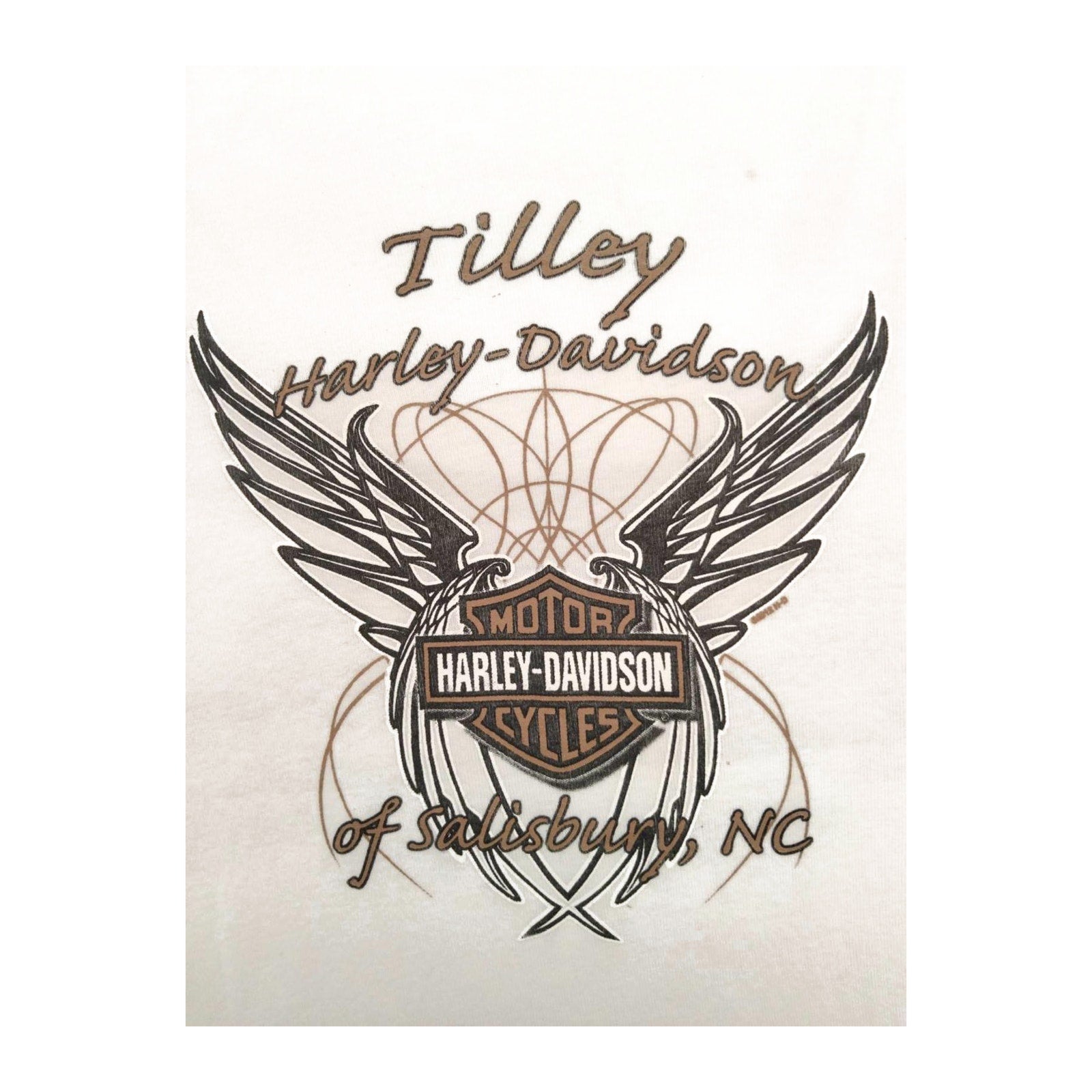 Harley Davidson Women's 110th Anniversary Bedazzled Short Sleeve T Shirt White 2XL