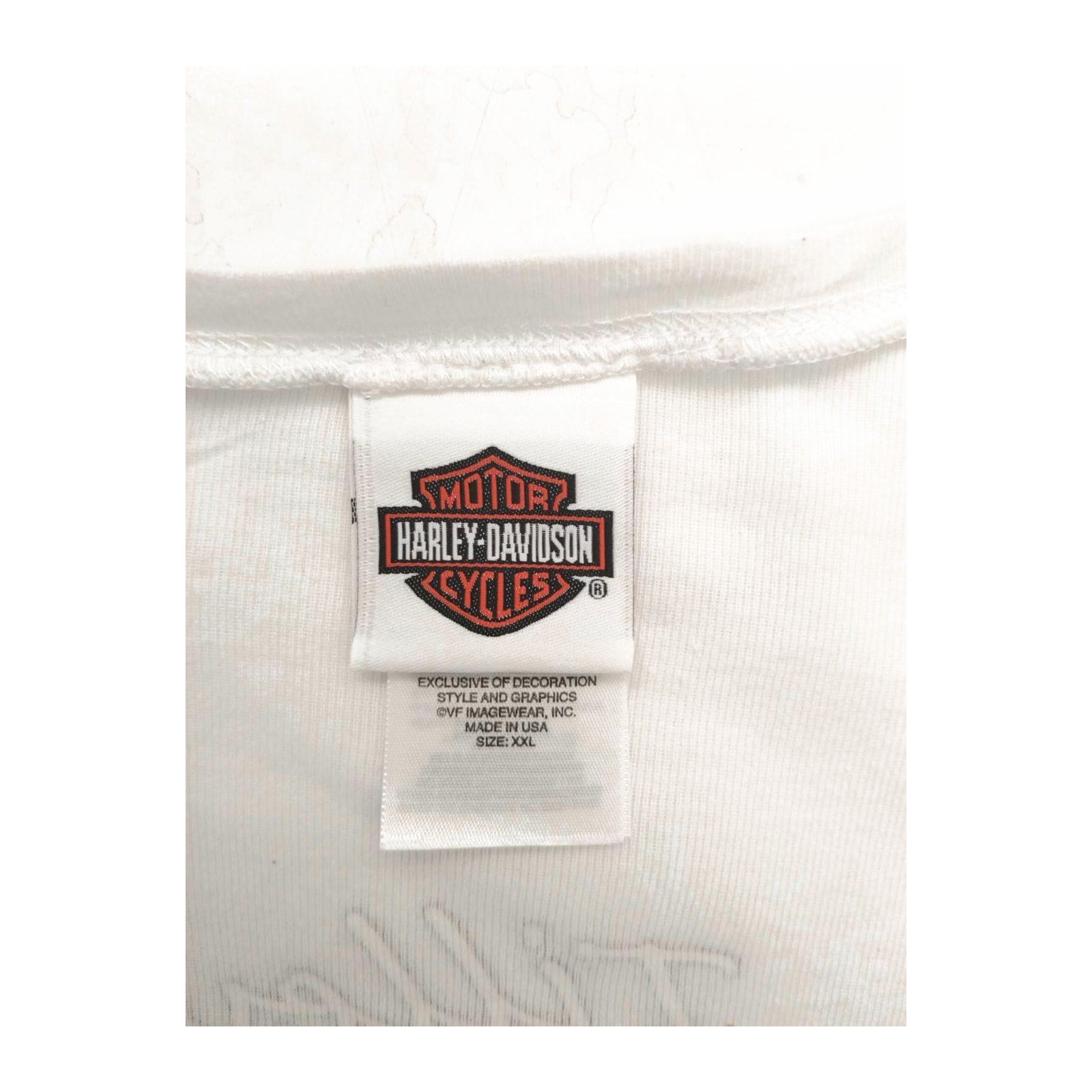 Harley Davidson Women's 110th Anniversary Bedazzled Short Sleeve T Shirt White 2XL