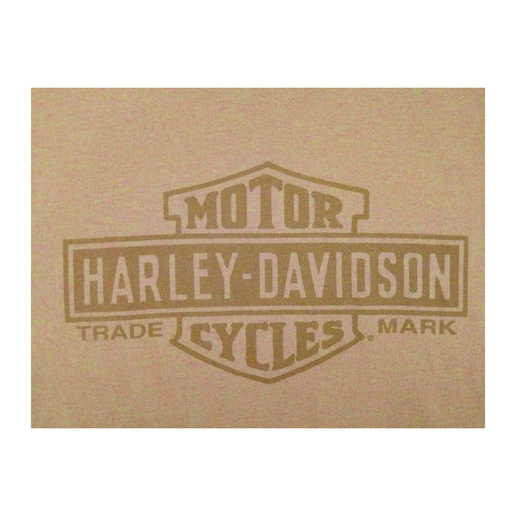 Vintage Harley Davidson Women's Museum Short Sleeve T Shirt Orange L