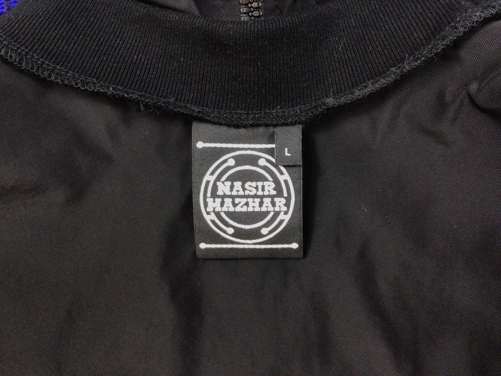 Nasir Mazhar A/W 2016 Men's Two Tone Multi Zip Sweater Blue Size L