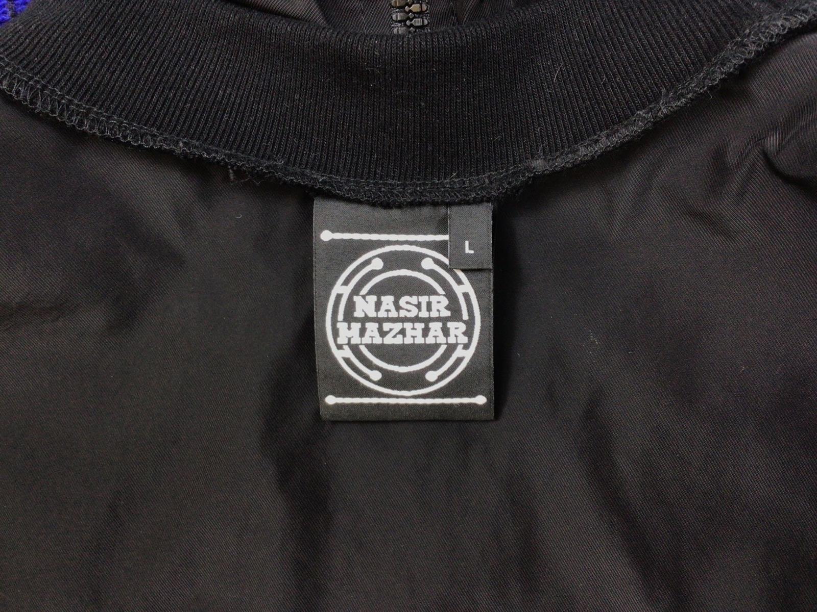 Nasir Mazhar A/W 2016 Men's Two Tone Multi Zip Sweater Blue Size L